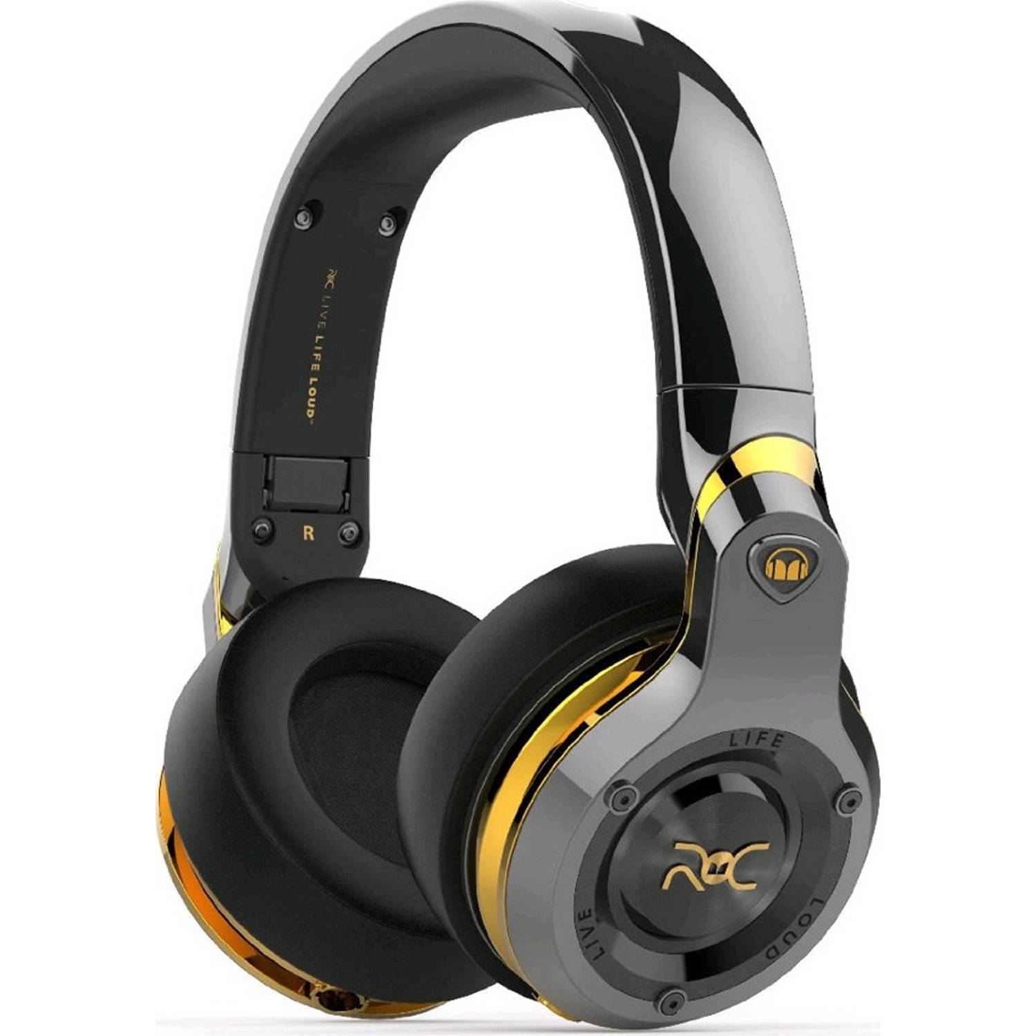 Monster ROC 13704400 Over Ear Headphone Black/Platinum Monster ROC 13704400 Over Ear Headphone Black/Platinum