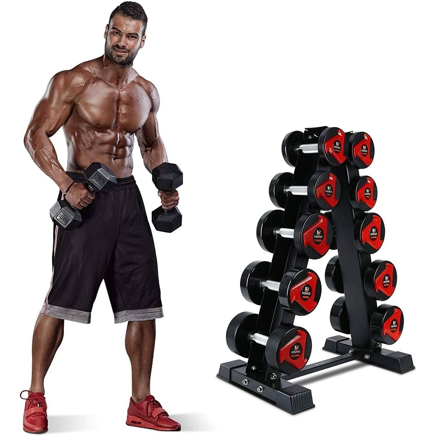 ULTIMAX A-Frame dumbbell weight rack Fitness 6 Pair Dumbbell holder A-Frame Dumbbell Rack Stand Pairs Weight Rack for Dumbbells Durable storage for fitness weights Bar ULTIMAX A-Frame dumbbell weight rack Fitness 6 Pair Dumbbell holder A-Frame Dumbbell Rack Stand Pairs Weight Rack for Dumbbells Durable storage for fitness weights Bar