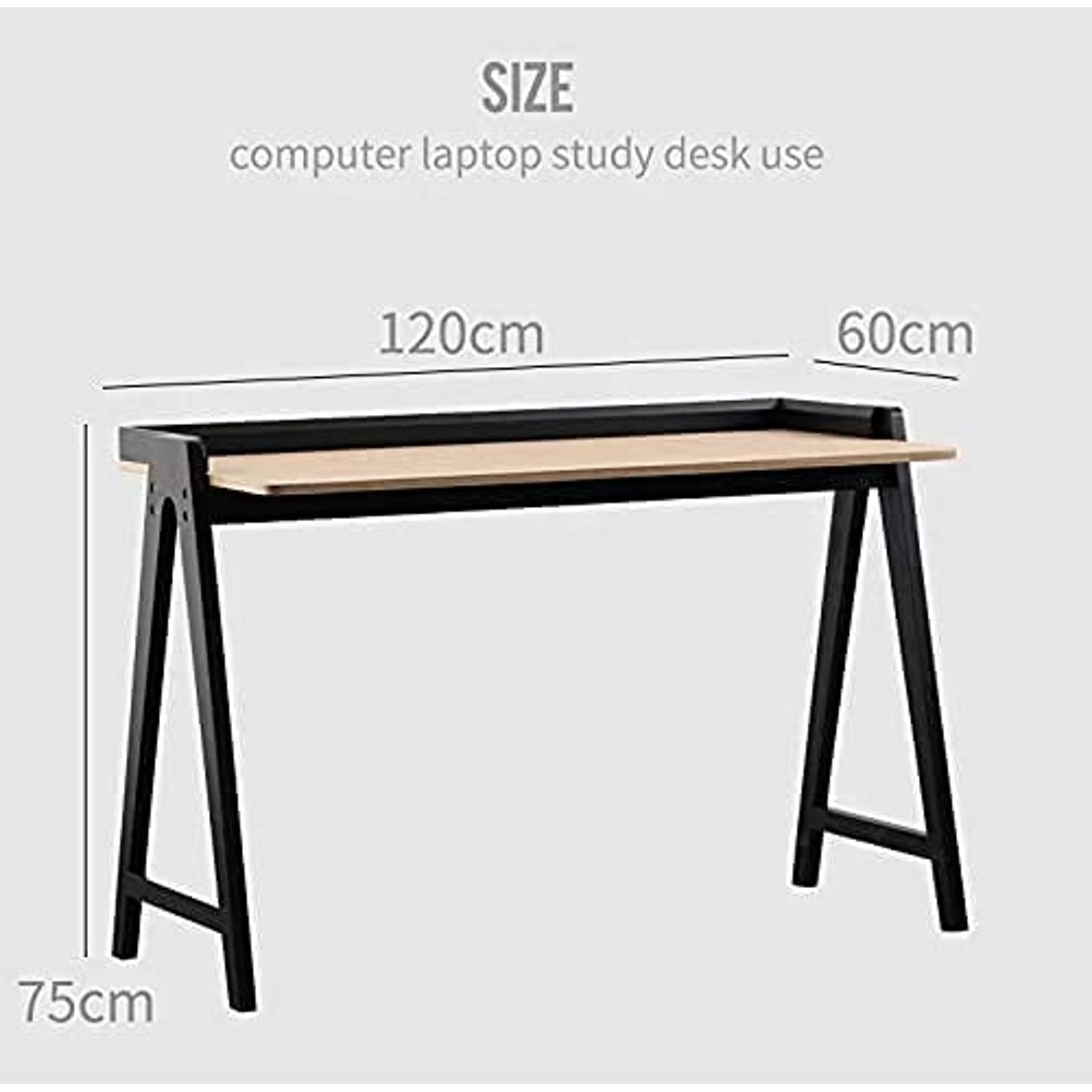 Daamudi Kai Desk, Modern Nordic Desk, Study Desk, Computer Desk For Home Office With Solid Wood Base & Oak Top Grey Daamudi Kai Desk, Modern Nordic Desk, Study Desk, Computer Desk For Home Office With Solid Wood Base & Oak Top Grey