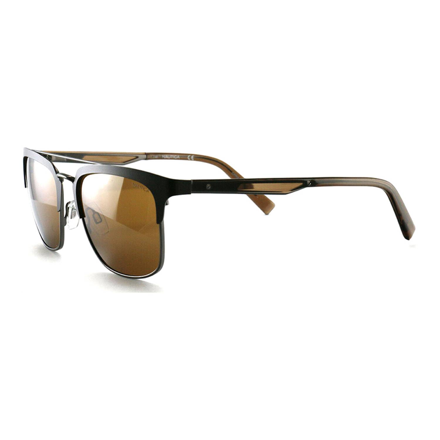 Nautica Square Brown Sunglasses Men N5129S-210-55 Nautica Square Brown Sunglasses Men N5129S-210-55