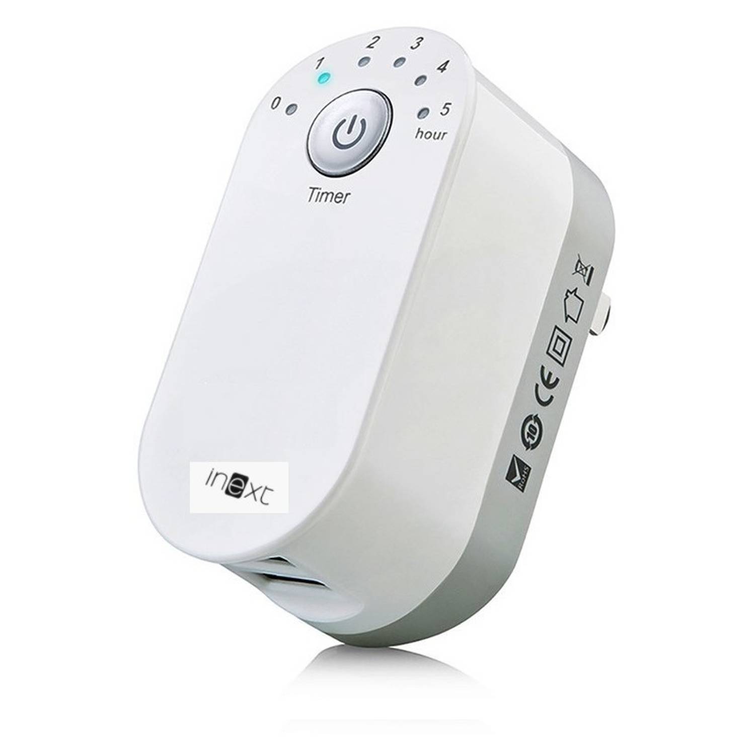 Inext INH10 Timer Adapter Home Charger + INCB21 3 In 1 Charging Cable 1.2m Inext INH10 Timer Adapter Home Charger + INCB21 3 In 1 Charging Cable 1.2m