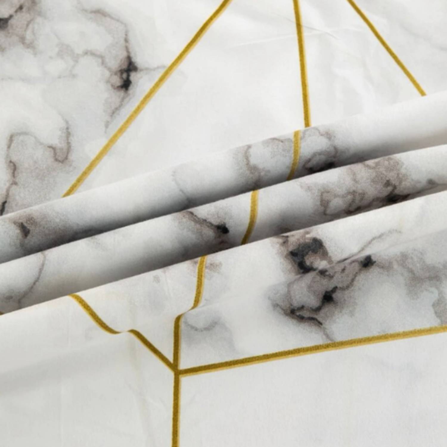 Luna Home Queen/double Size 6 Pieces Bedding Set Without Filler ,geometric Marble Design Luna Home Queen/double Size 6 Pieces Bedding Set Without Filler ,geometric Marble Design