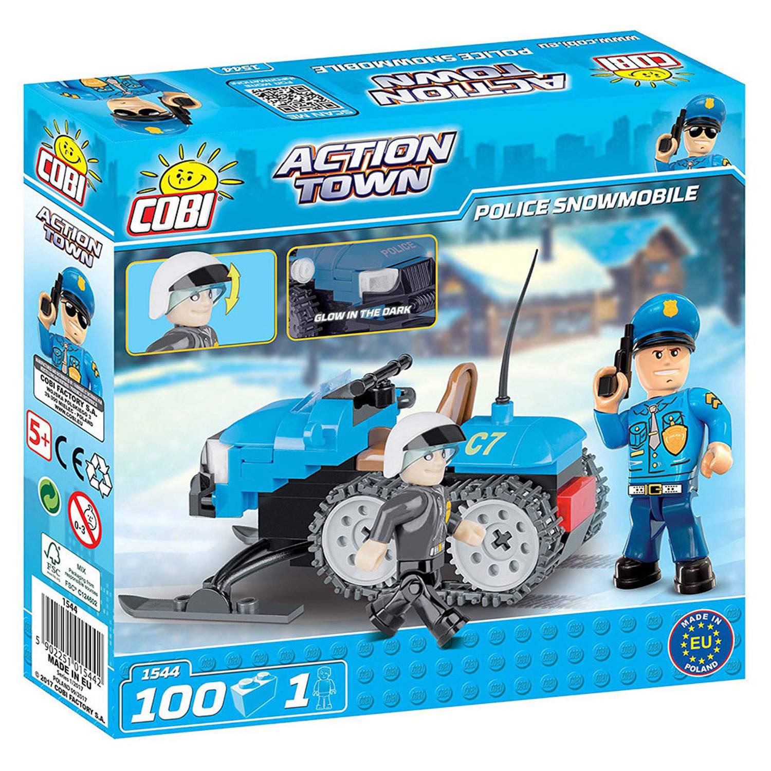 Cobi 100pcs Action Town Police Snowmobile Cobi 100pcs Action Town Police Snowmobile