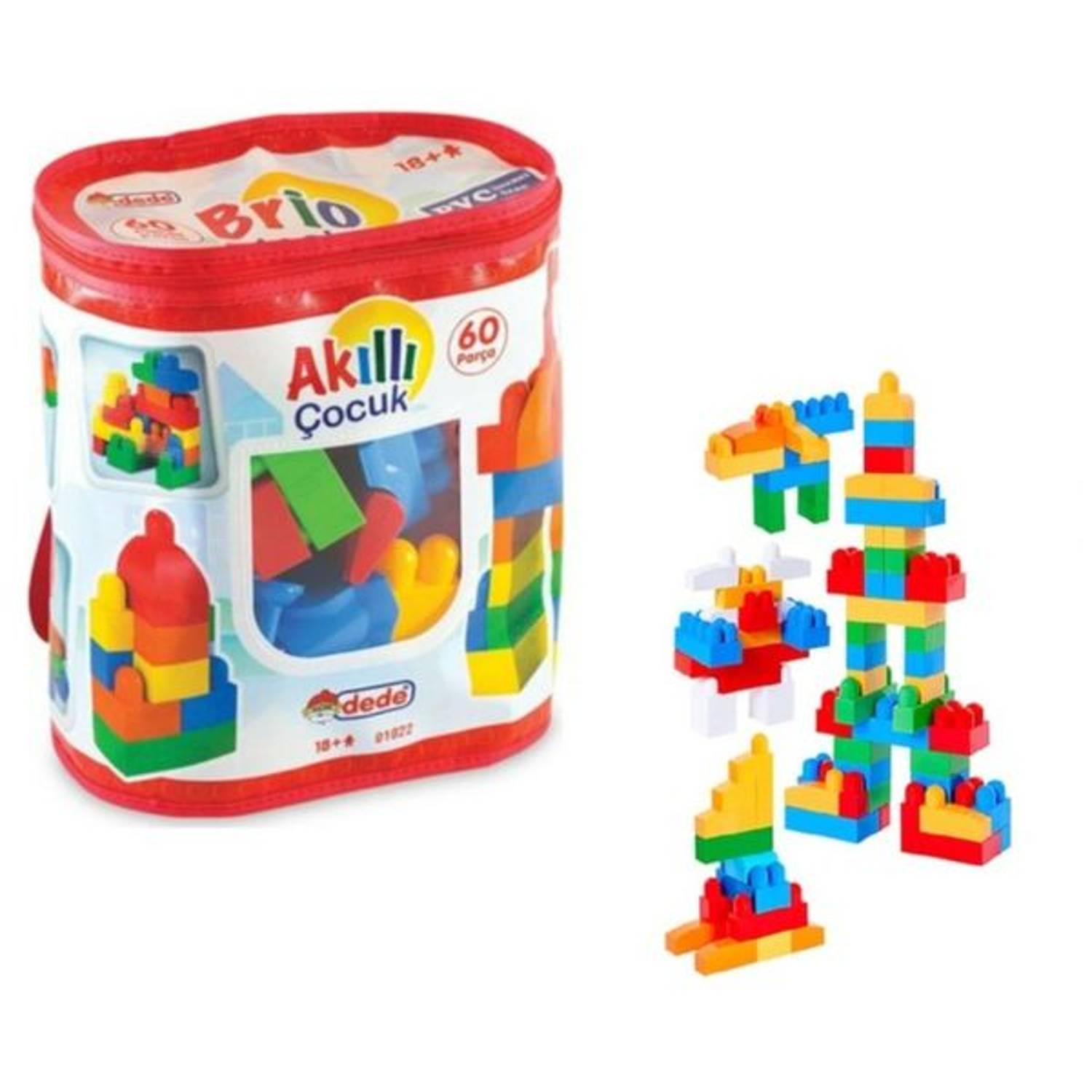 Dede 8690477010224 Brio Blocks 60 Pcs. Dede 8690477010224 Brio Blocks 60 Pcs.