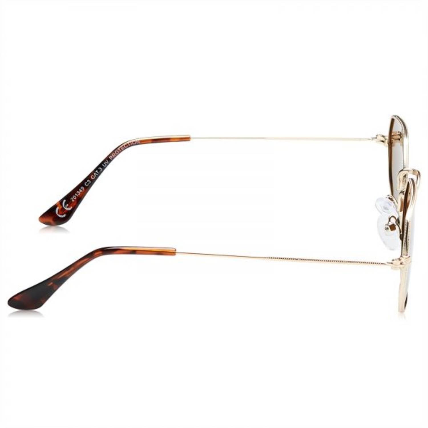 TFL Octagon Shaped Women's Brown Polarized Sunglasses TFL Octagon Shaped Women's Brown Polarized Sunglasses