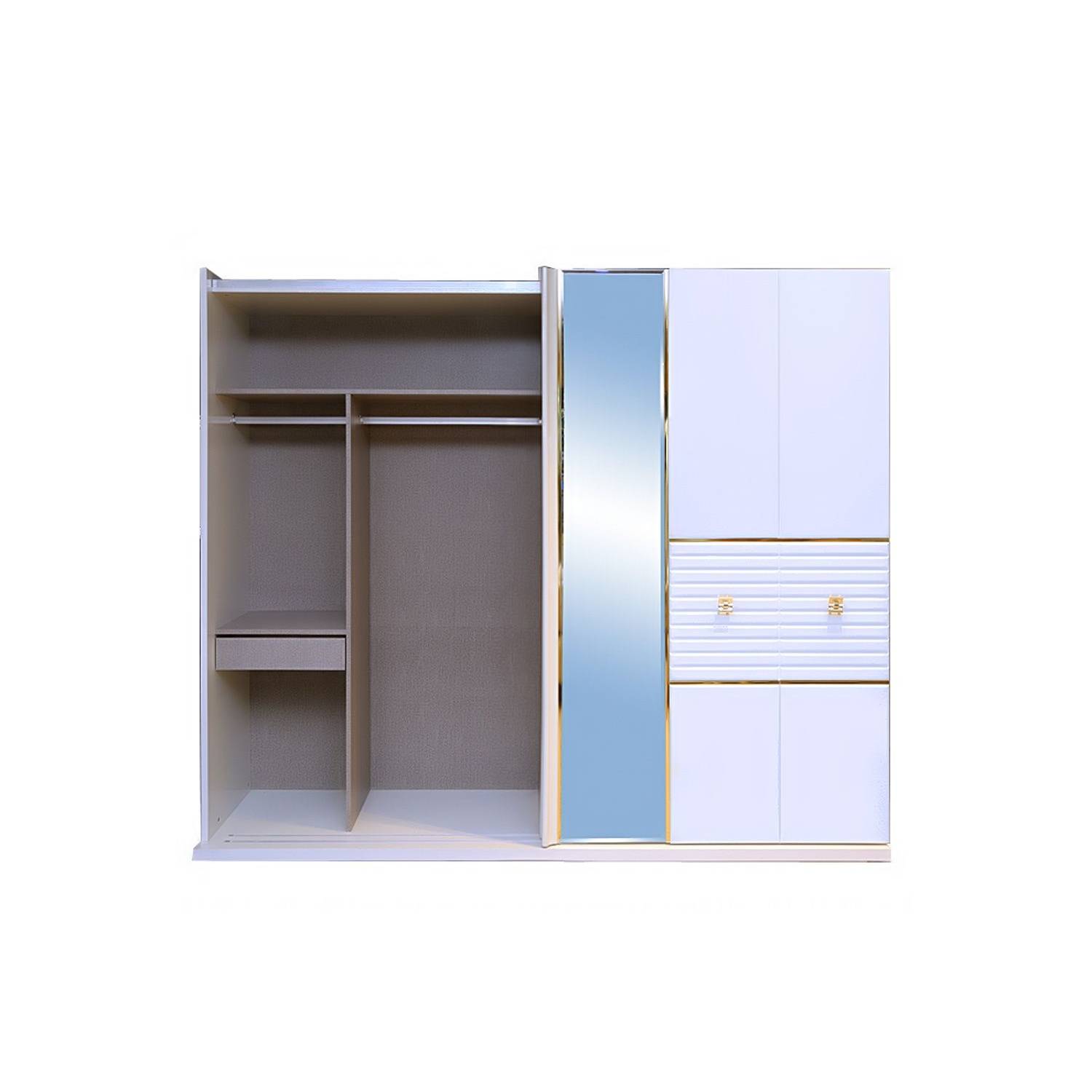 Pan Emirates Perlaa 2 Door Sliding Wardrobe White Pan Emirates Perlaa 2 Door Sliding Wardrobe White