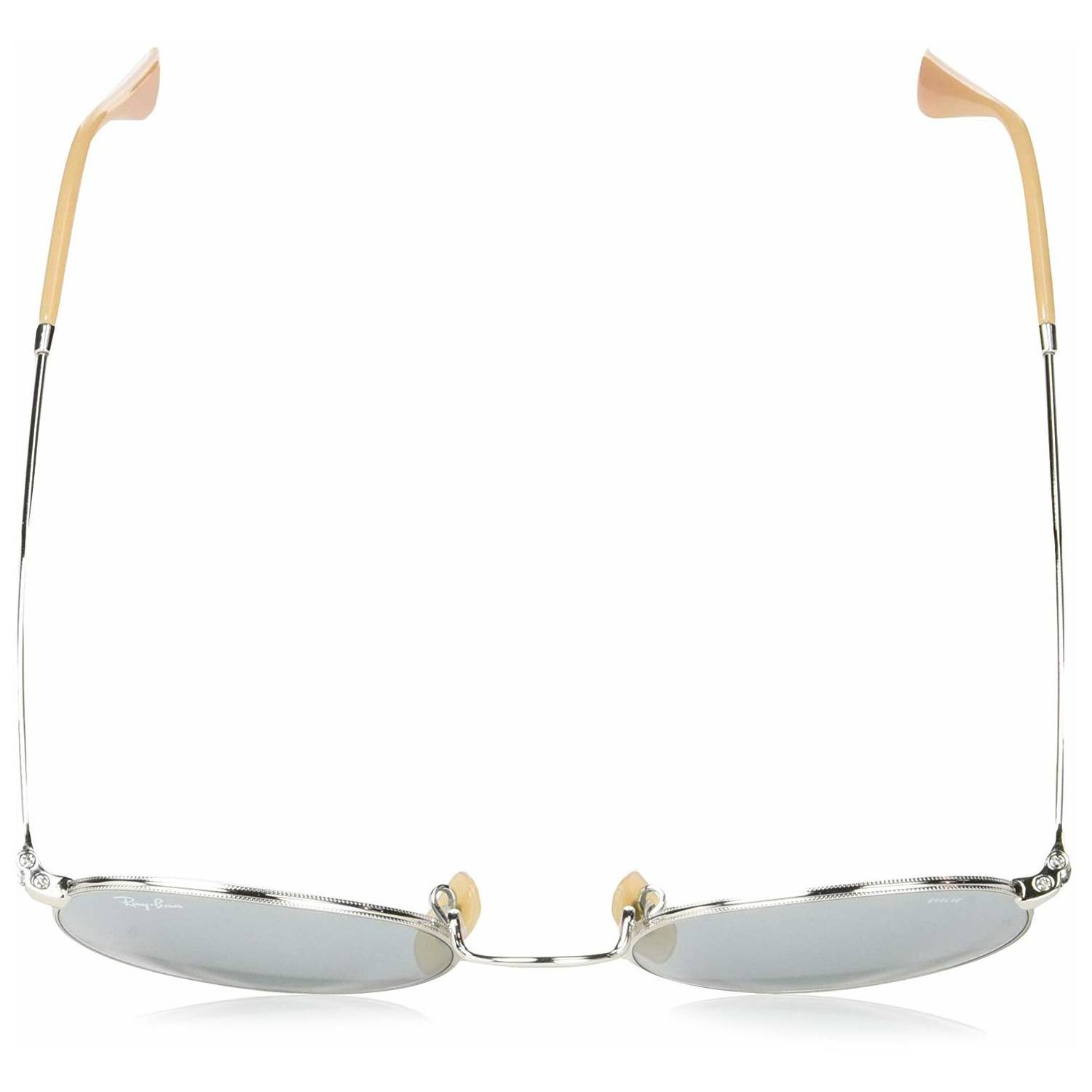 RayBan RB3447-906515-53 Full Rimmed Iconic Round Silver Uni Sunglasses RayBan RB3447-906515-53 Full Rimmed Iconic Round Silver Uni Sunglasses