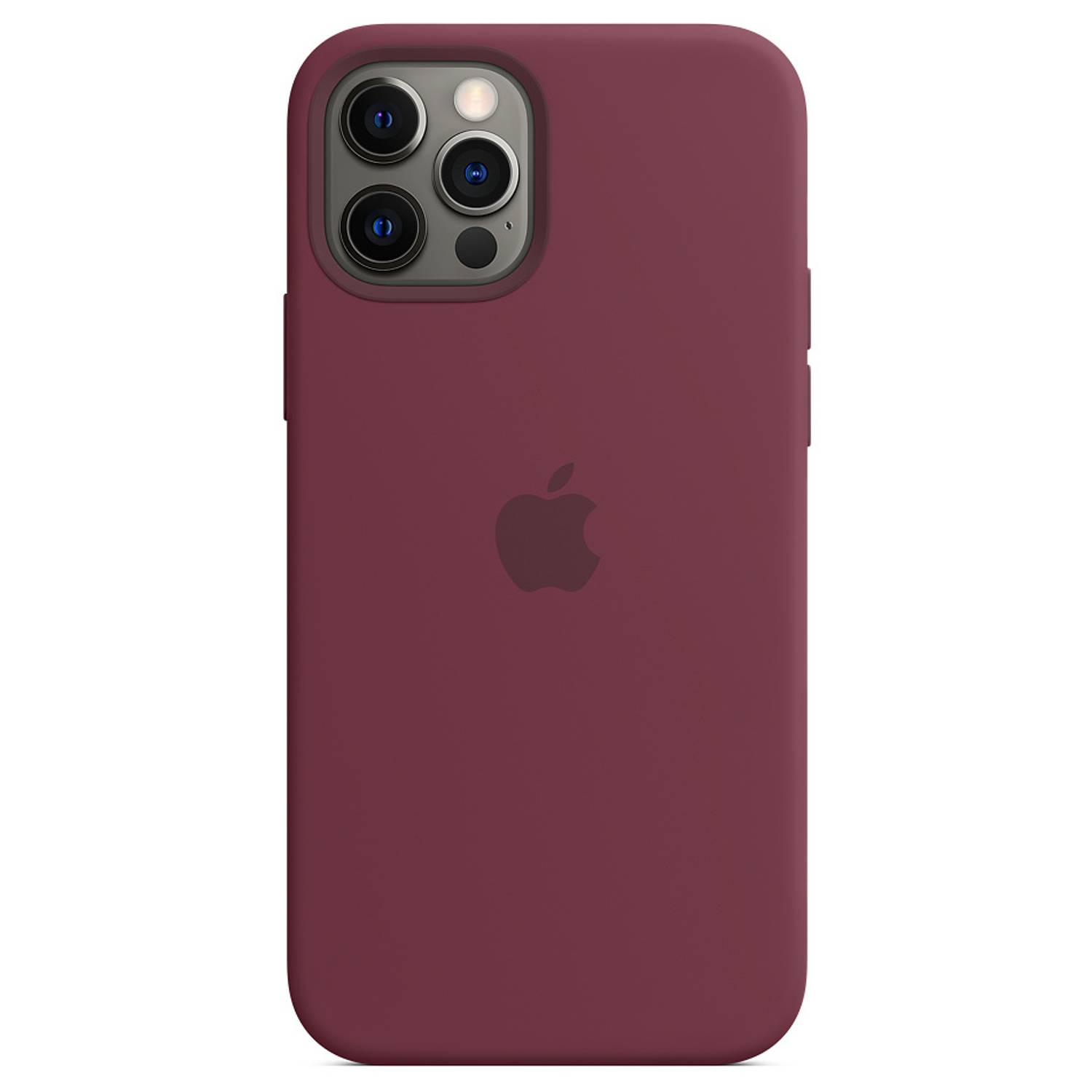 Apple iPhone 12 | 12 Pro Silicone Case with MagSafe - Plum Apple iPhone 12 | 12 Pro Silicone Case with MagSafe - Plum