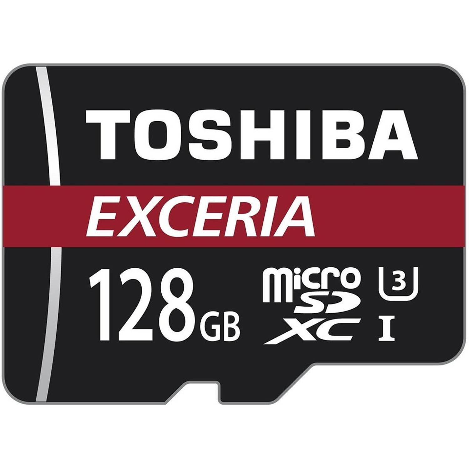 Toshiba THNM302R1280E M302 Exceria 90MBPS Micro SD Card 128GB Red W/ Adaptor Toshiba THNM302R1280E M302 Exceria 90MBPS Micro SD Card 128GB Red W/ Adaptor