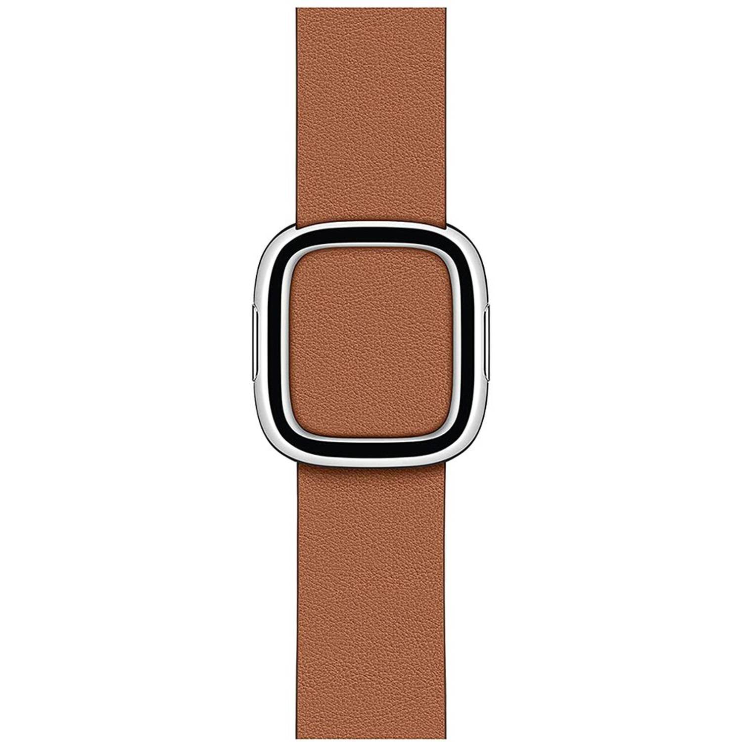 Apple Modern Buckle Medium Saddle Brown Apple Modern Buckle Medium Saddle Brown