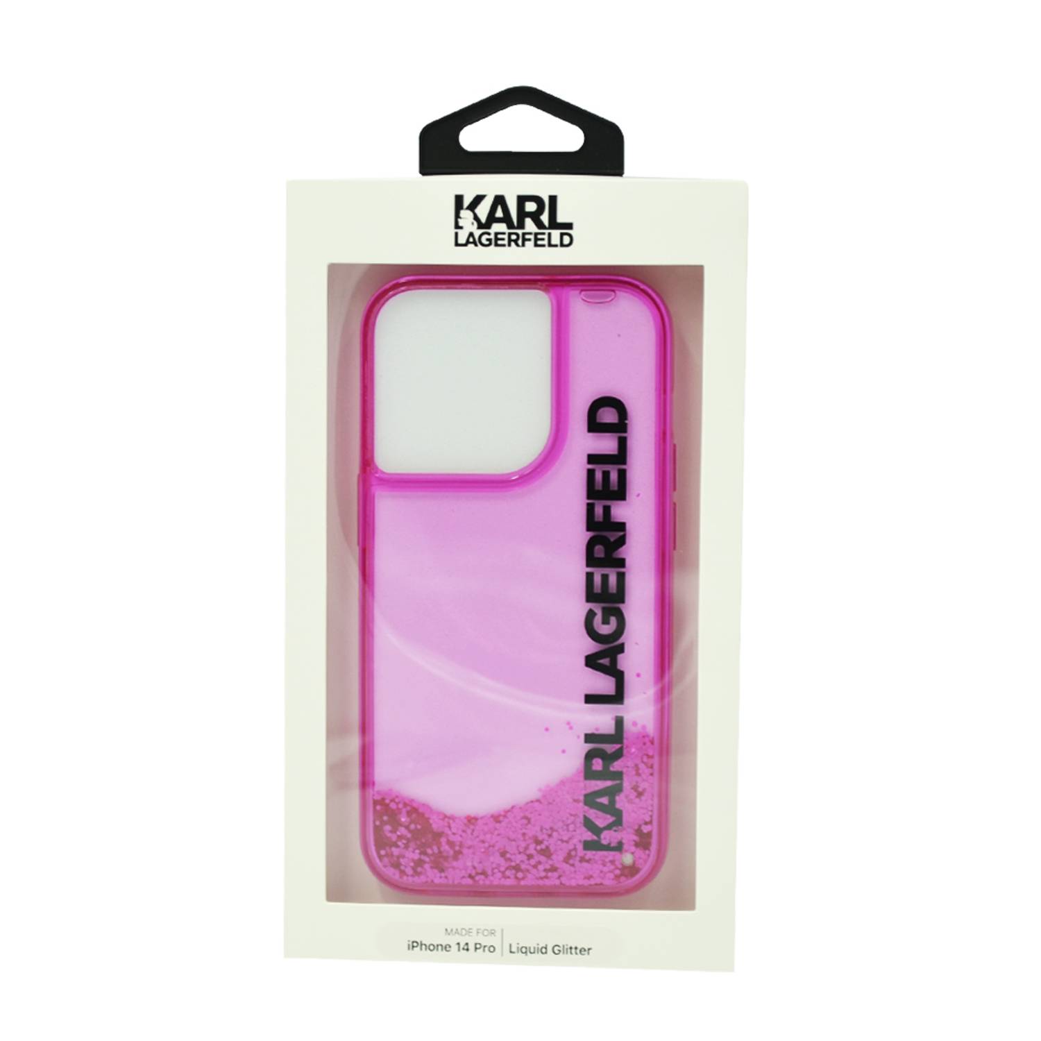 Karl Lagerfeld Liquid Glitter Elong Hard Case For Iphone 14 Pro Pink Karl Lagerfeld Liquid Glitter Elong Hard Case For Iphone 14 Pro Pink