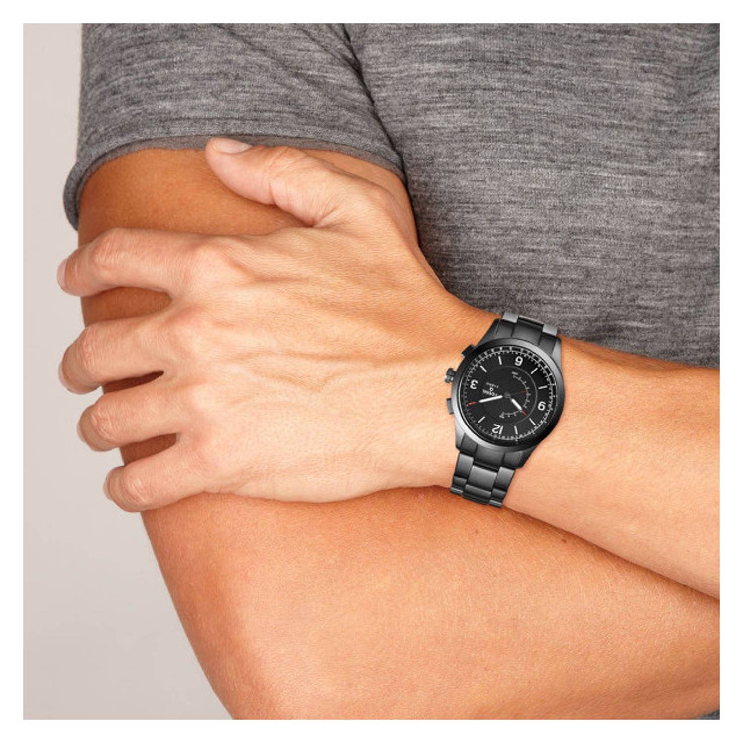 Fossil Hybrid Smartwatch - Q Activist Smoke Stainless Steel Fossil Hybrid Smartwatch - Q Activist Smoke Stainless Steel