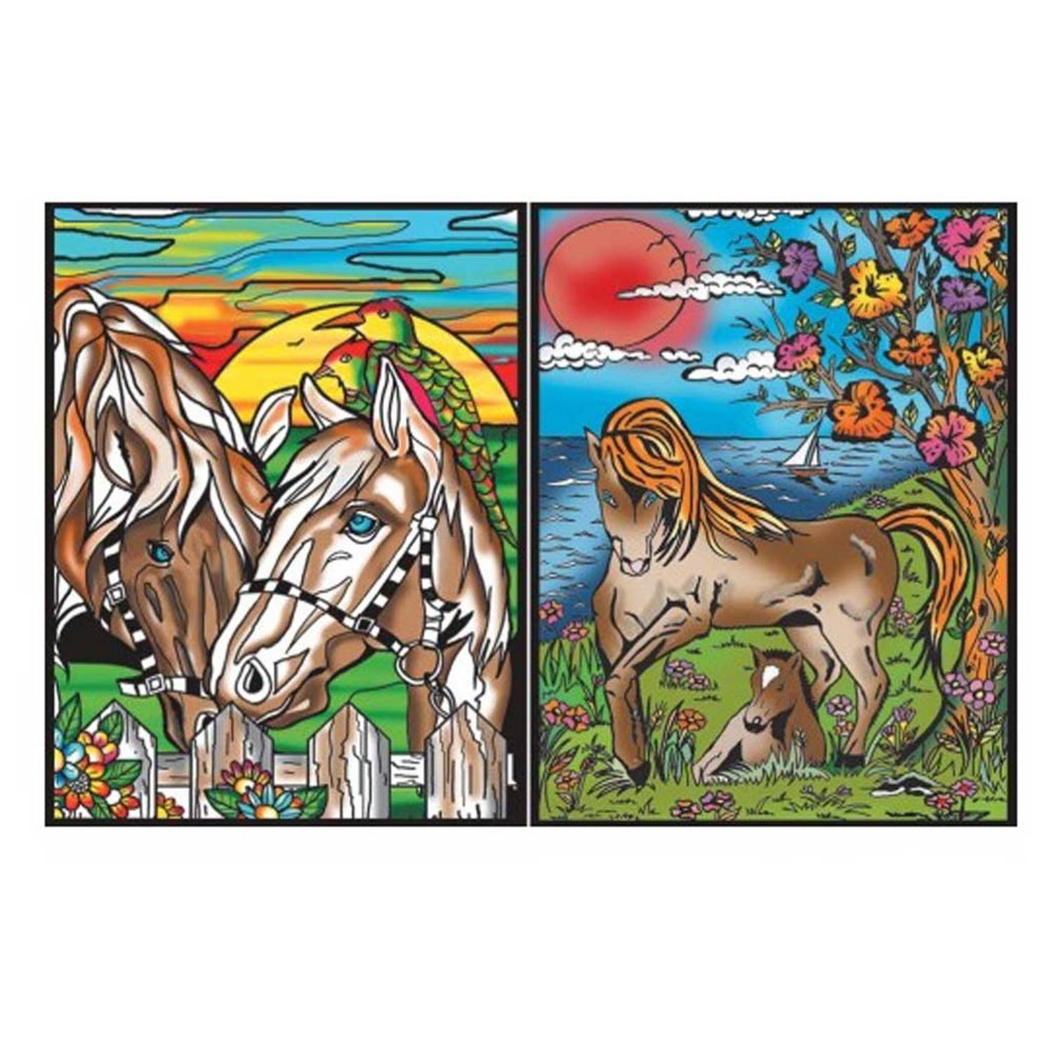 Colorvelvet CT9 Horses Folder Colouring Kit Colorvelvet CT9 Horses Folder Colouring Kit