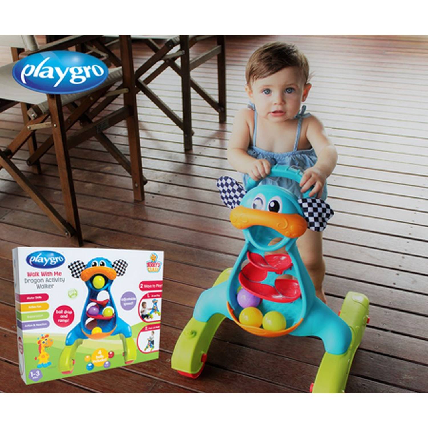 Playgro Walk With Me Dragon Activity Walker Multicolor Playgro Walk With Me Dragon Activity Walker Multicolor