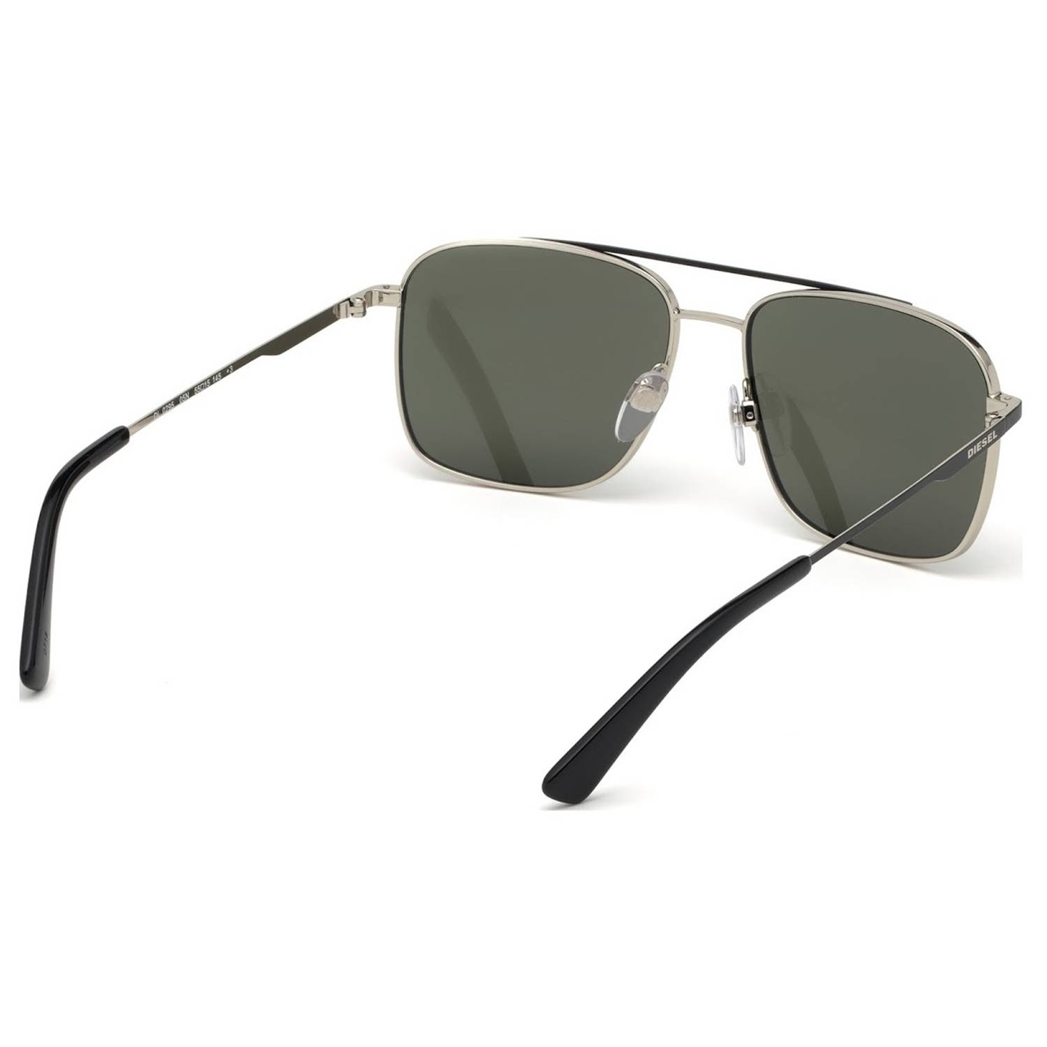 Diesel DL029505N55 Sunglasses Black/ Green Metal For Men Diesel DL029505N55 Sunglasses Black/ Green Metal For Men
