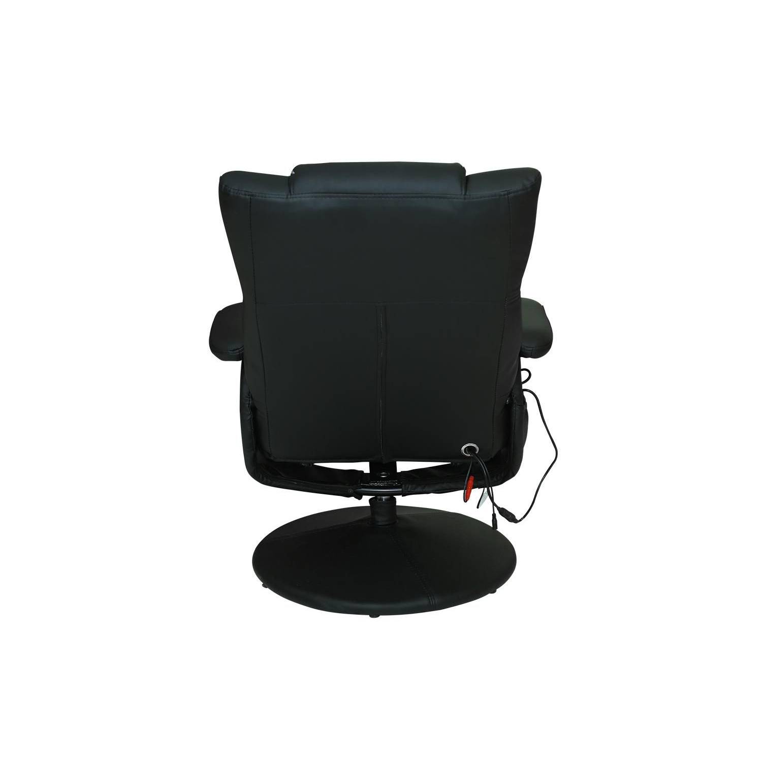 Pan Emirates Moleka Recliner With Massage & Ottoman Black Pan Emirates Moleka Recliner With Massage & Ottoman Black