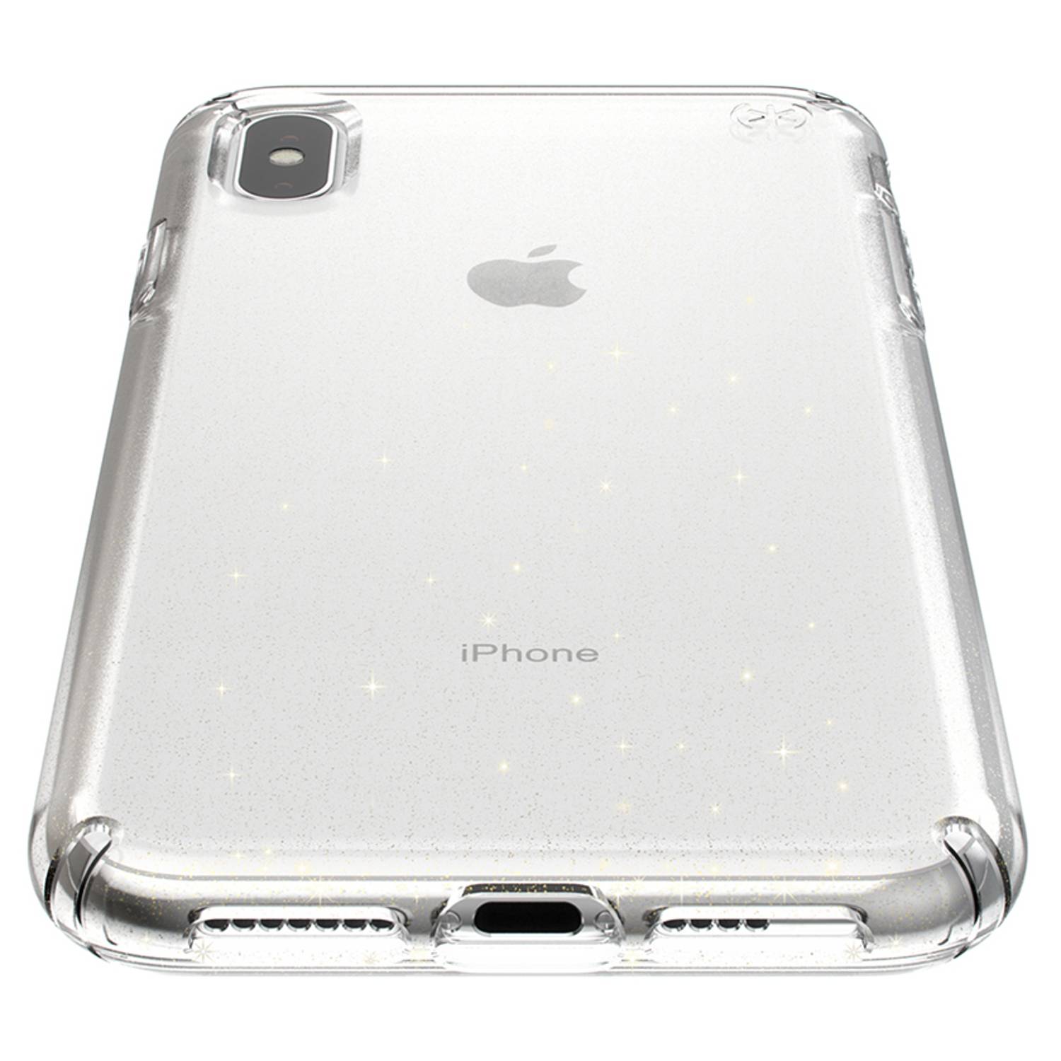 Speck Presidio Glitter Case Clear/Gold For iPhone XR Speck Presidio Glitter Case Clear/Gold For iPhone XR