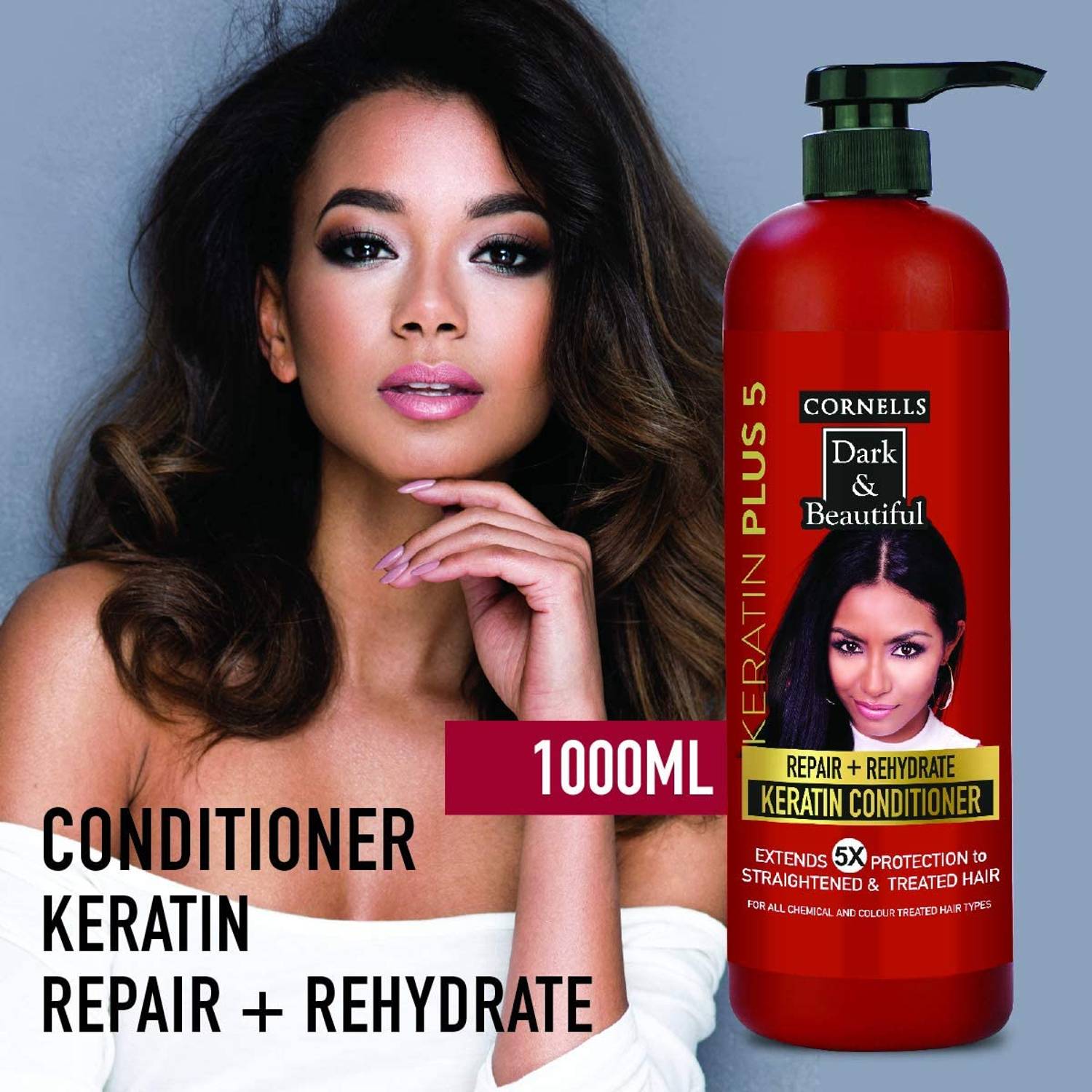 Cornells Dark & Beauty Keratin Conditioner 1000ml For Strengthen Cornells Dark & Beauty Keratin Conditioner 1000ml For Strengthen