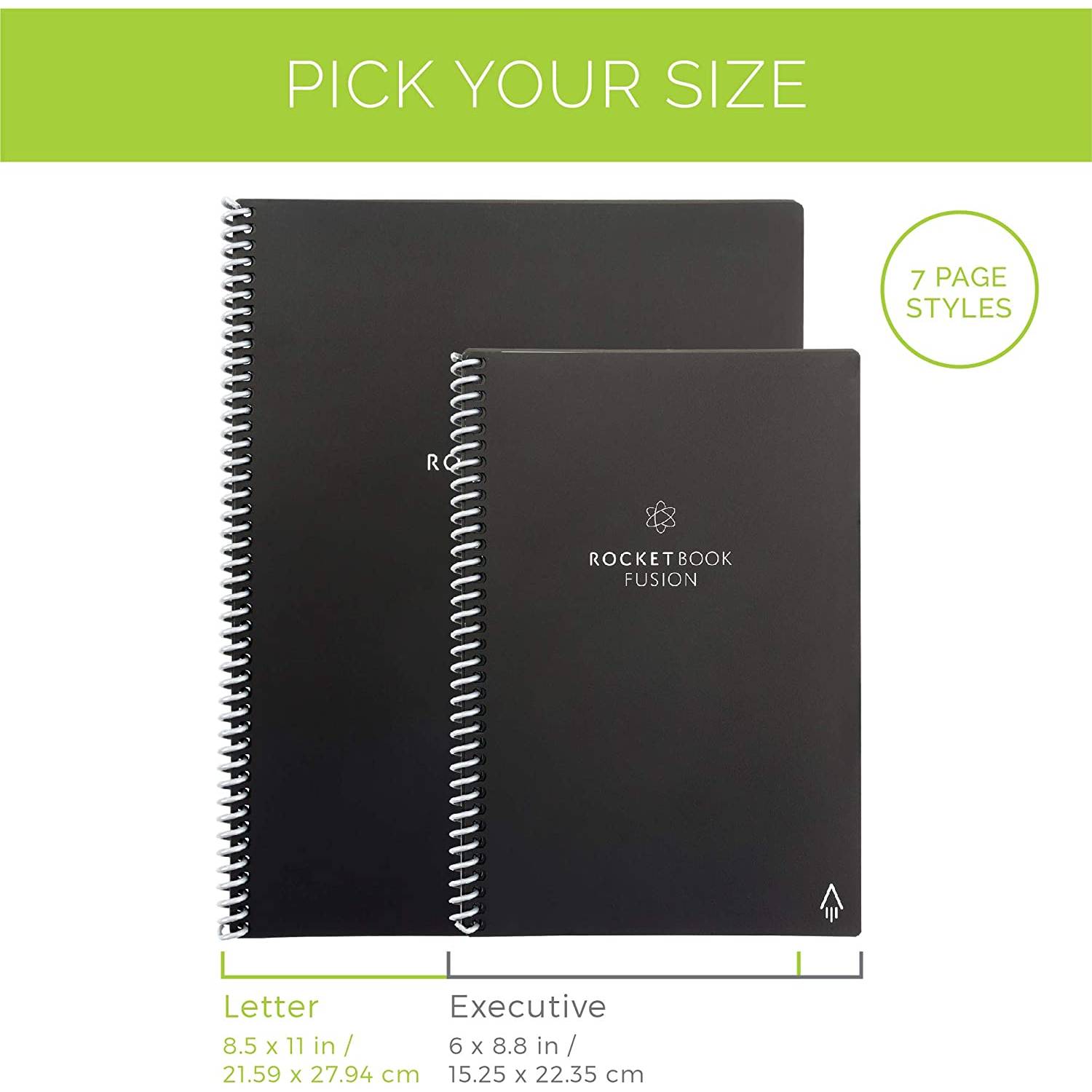 Rocketbook Fusion Smart Reusable Notebook 7 Page Styles 42 Pages 6 Rocketbook Fusion Smart Reusable Notebook 7 Page Styles 42 Pages 6