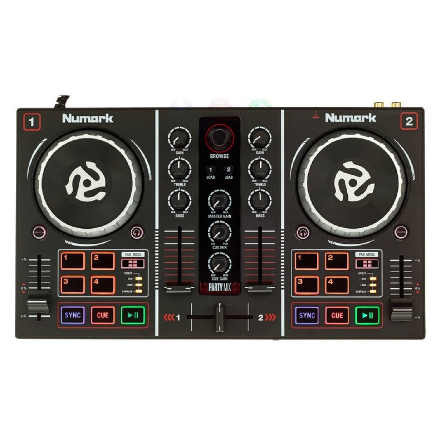 Numark PARTYMIX DJ Controller With Built In Light Show Numark PARTYMIX DJ Controller With Built In Light Show