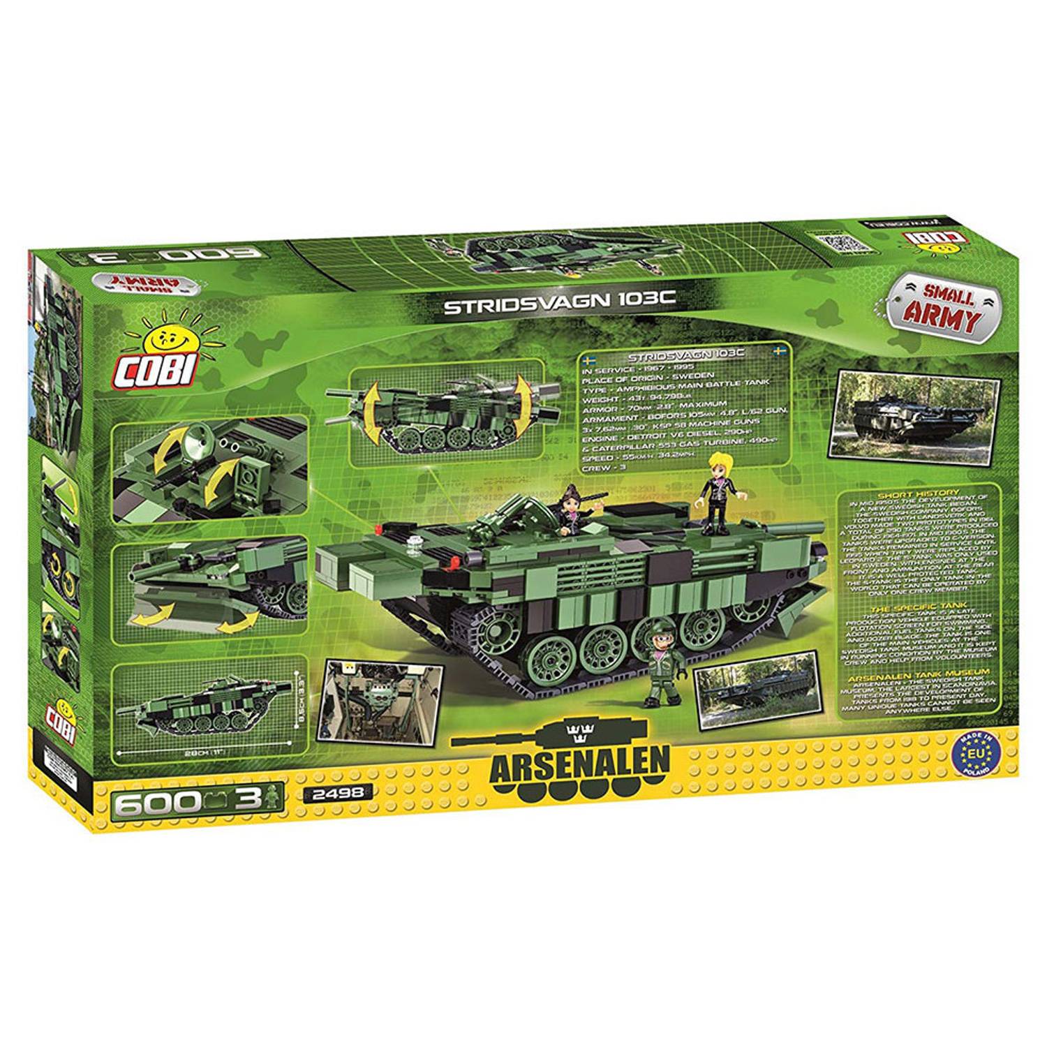 Cobi 600pcs Small Army Stridsvagn 103C Cobi 600pcs Small Army Stridsvagn 103C