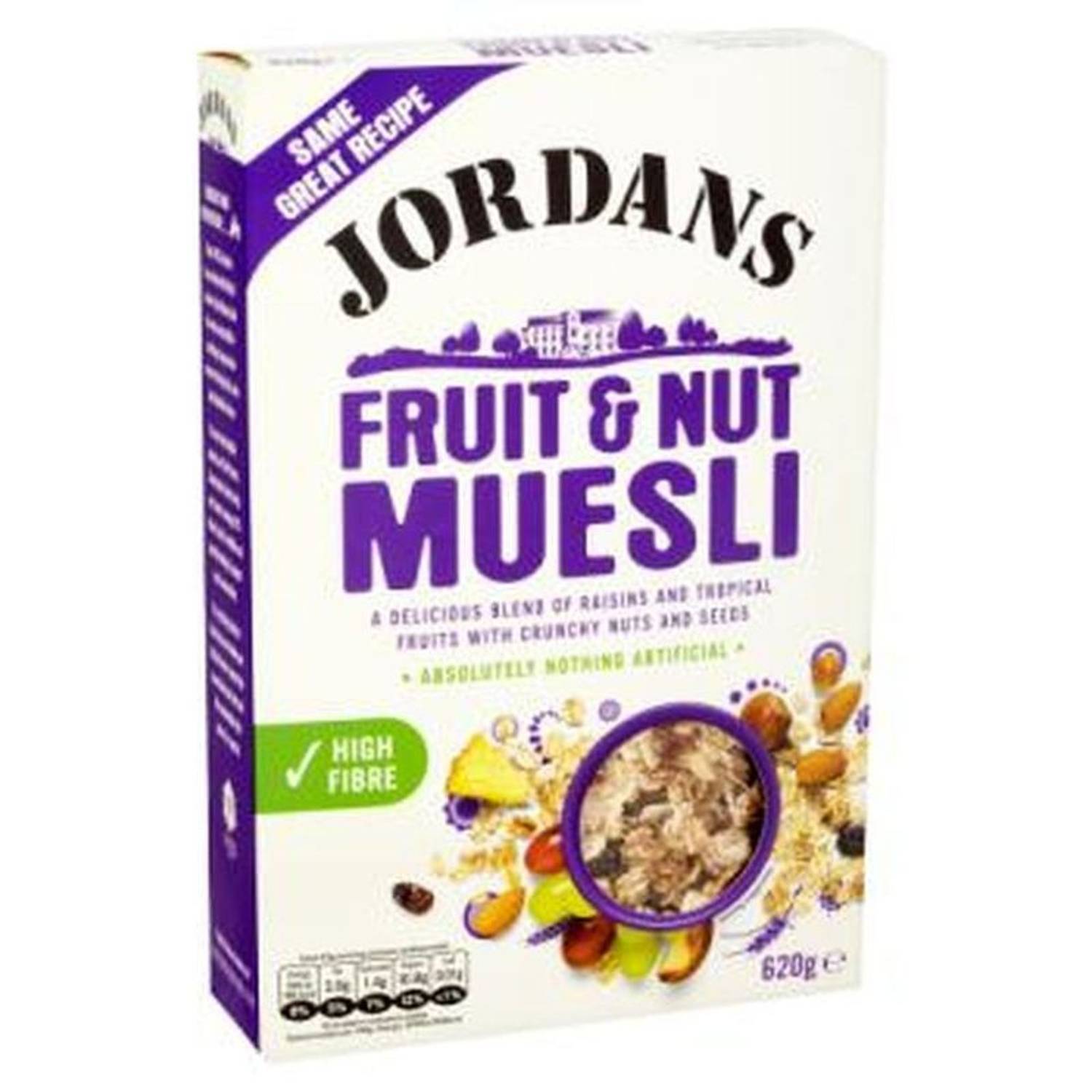 Jordan Fruit & Nut Muesli 620gm Jordan Fruit & Nut Muesli 620gm