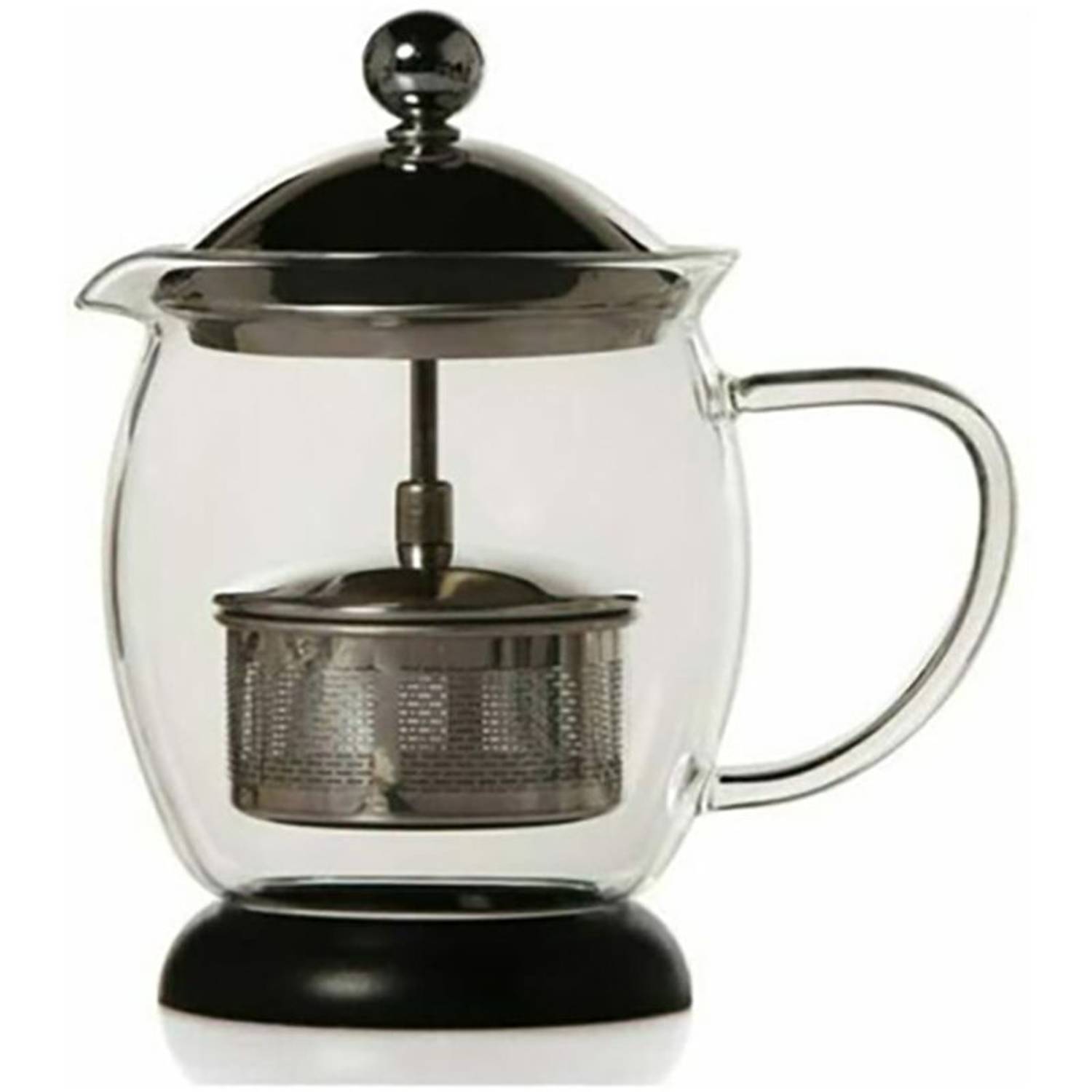 Biggtea Strainer Infuser Herbal Tea Holder 500 Ml Heat Res Transparent Black Biggtea Strainer Infuser Herbal Tea Holder 500 Ml Heat Res Transparent Black