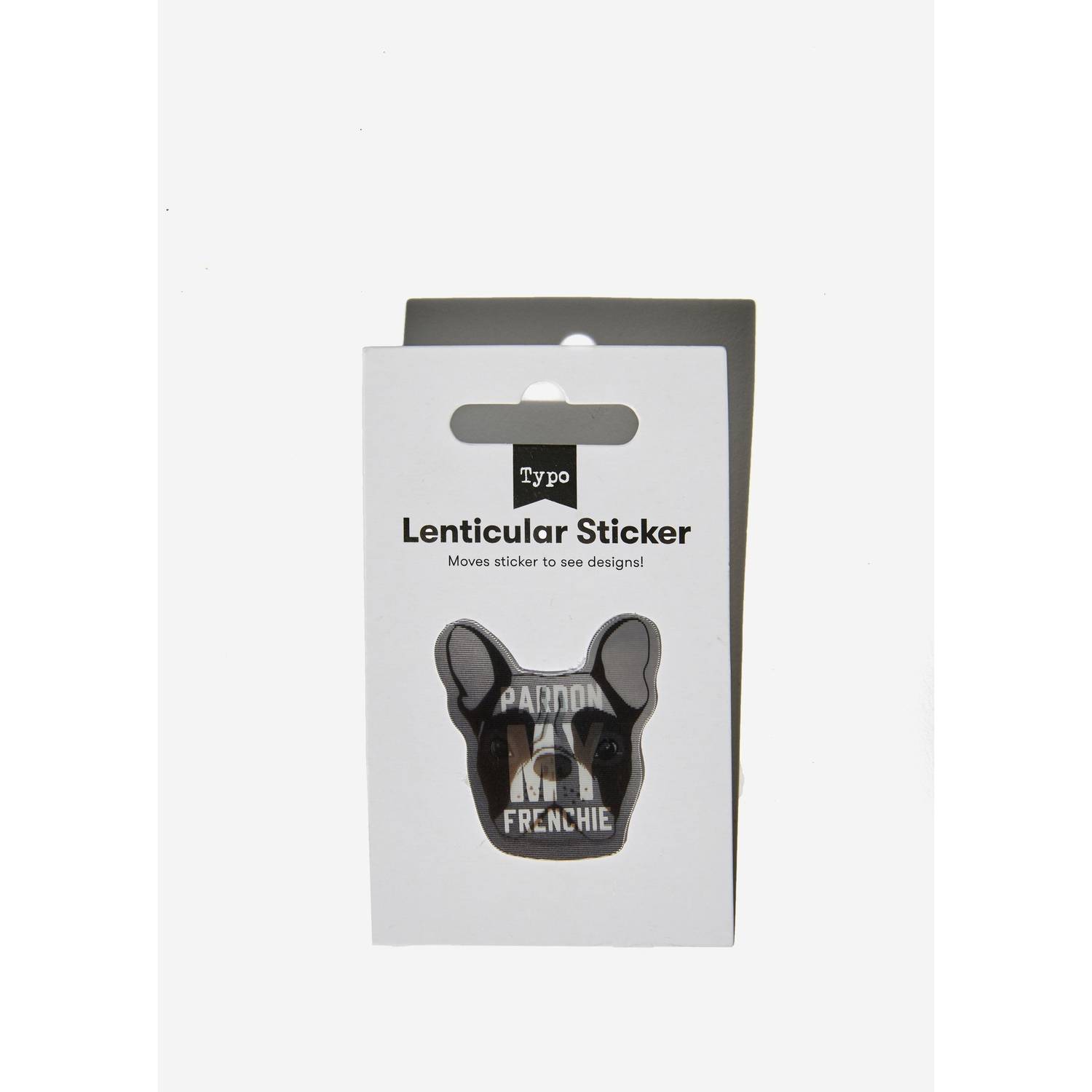 TYPO Lenticular Sticker Pardon My Frenchie - 144061-00 TYPO Lenticular Sticker Pardon My Frenchie - 144061-00