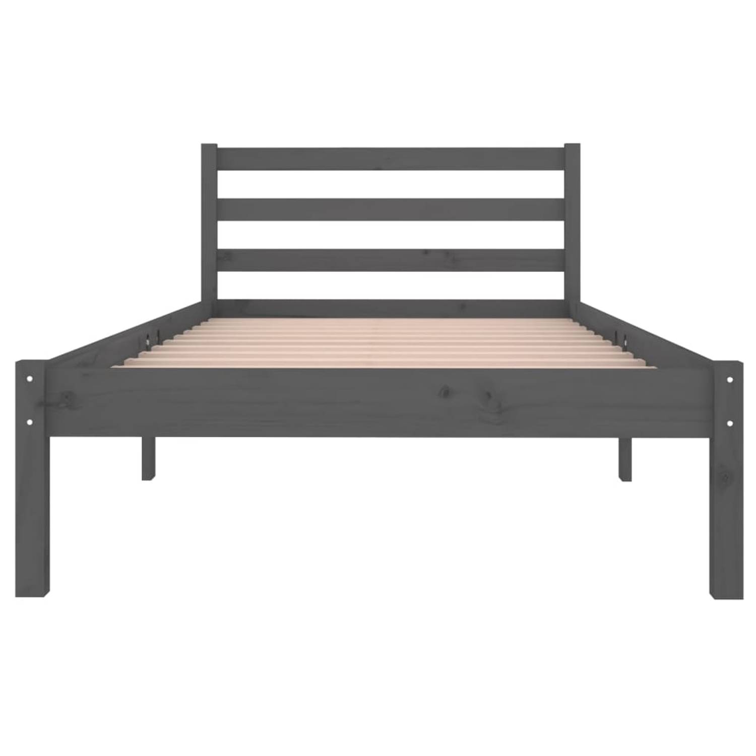vidaXL Day Bed Solid Wood Pine 90x200 cm Grey vidaXL Day Bed Solid Wood Pine 90x200 cm Grey