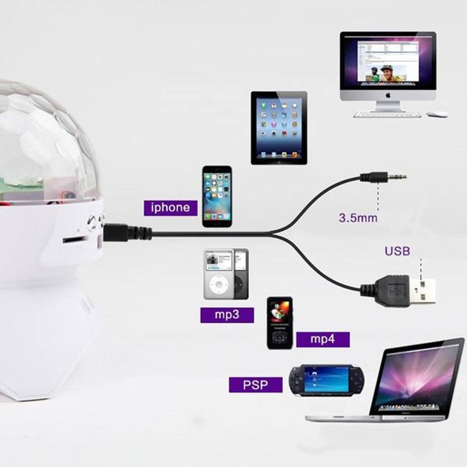 Disco Light Bluetooth Speaker Disco Light Bluetooth Speaker