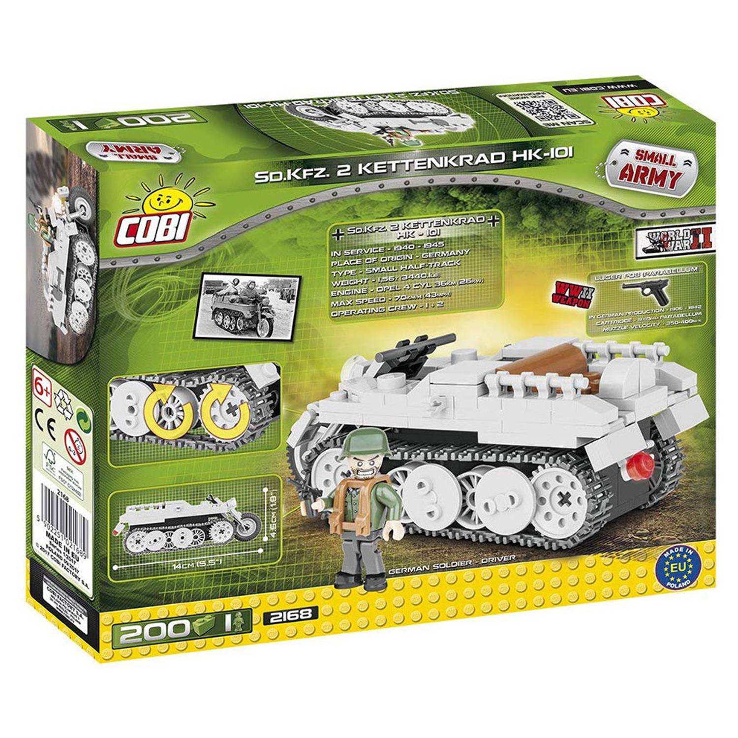 Cobi 200pcs Small Army SD.KFZ 2 Kettenkrad HK Cobi 200pcs Small Army SD.KFZ 2 Kettenkrad HK