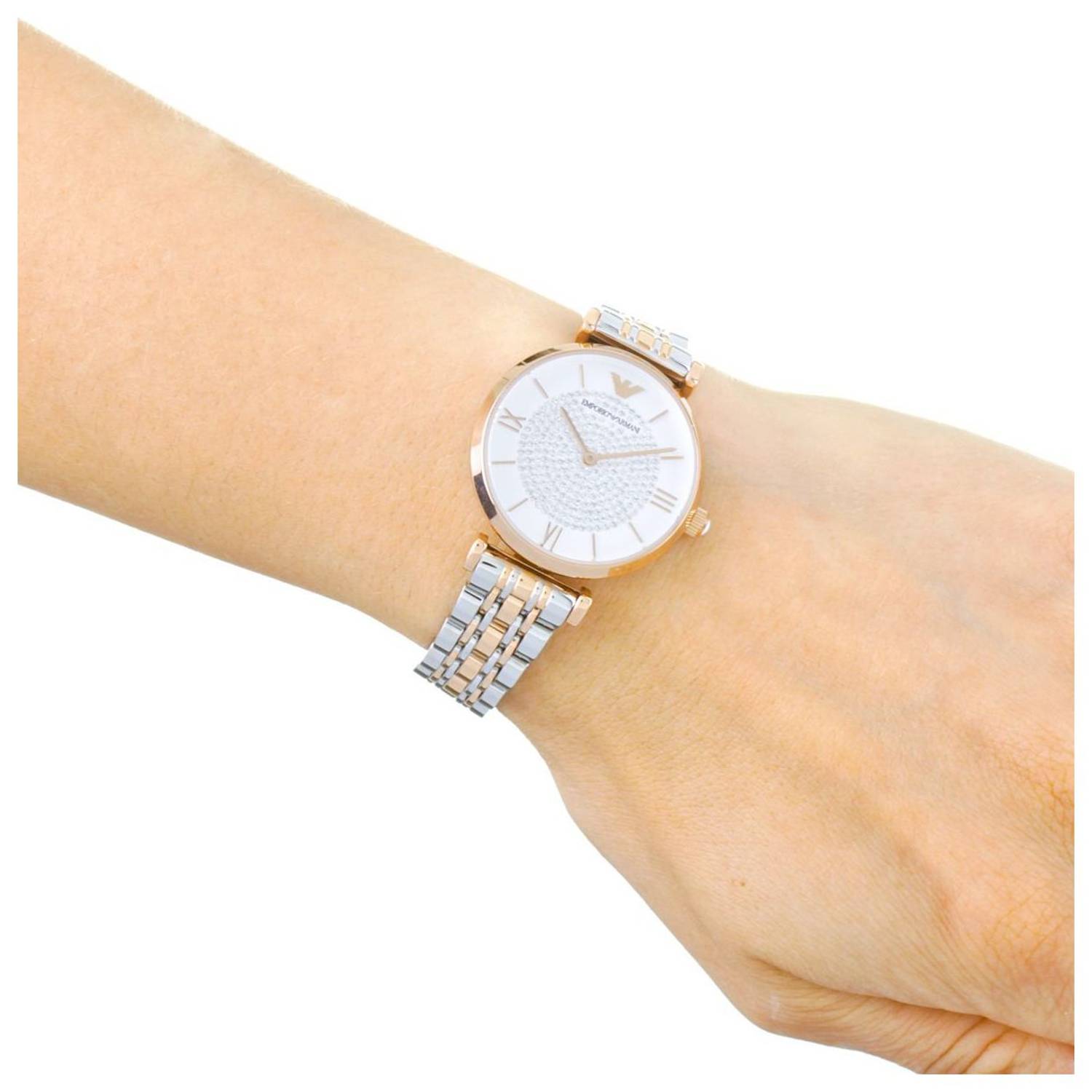 Emporio Armani Retro Women's Analog Metal Watch Emporio Armani Retro Women's Analog Metal Watch