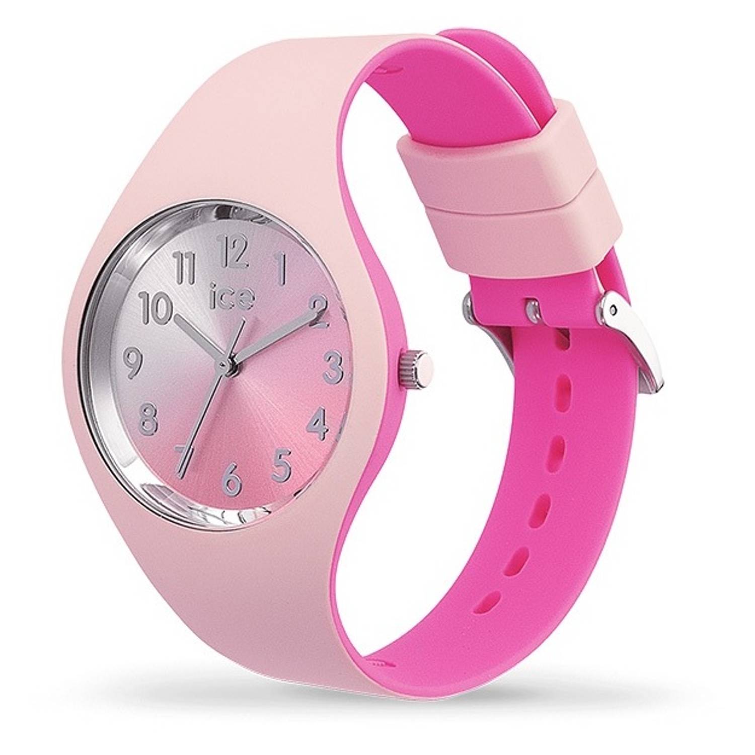 Ice Duo Chic Pink Silver Small 3H Women Watch Ice Duo Chic Pink Silver Small 3H Women Watch