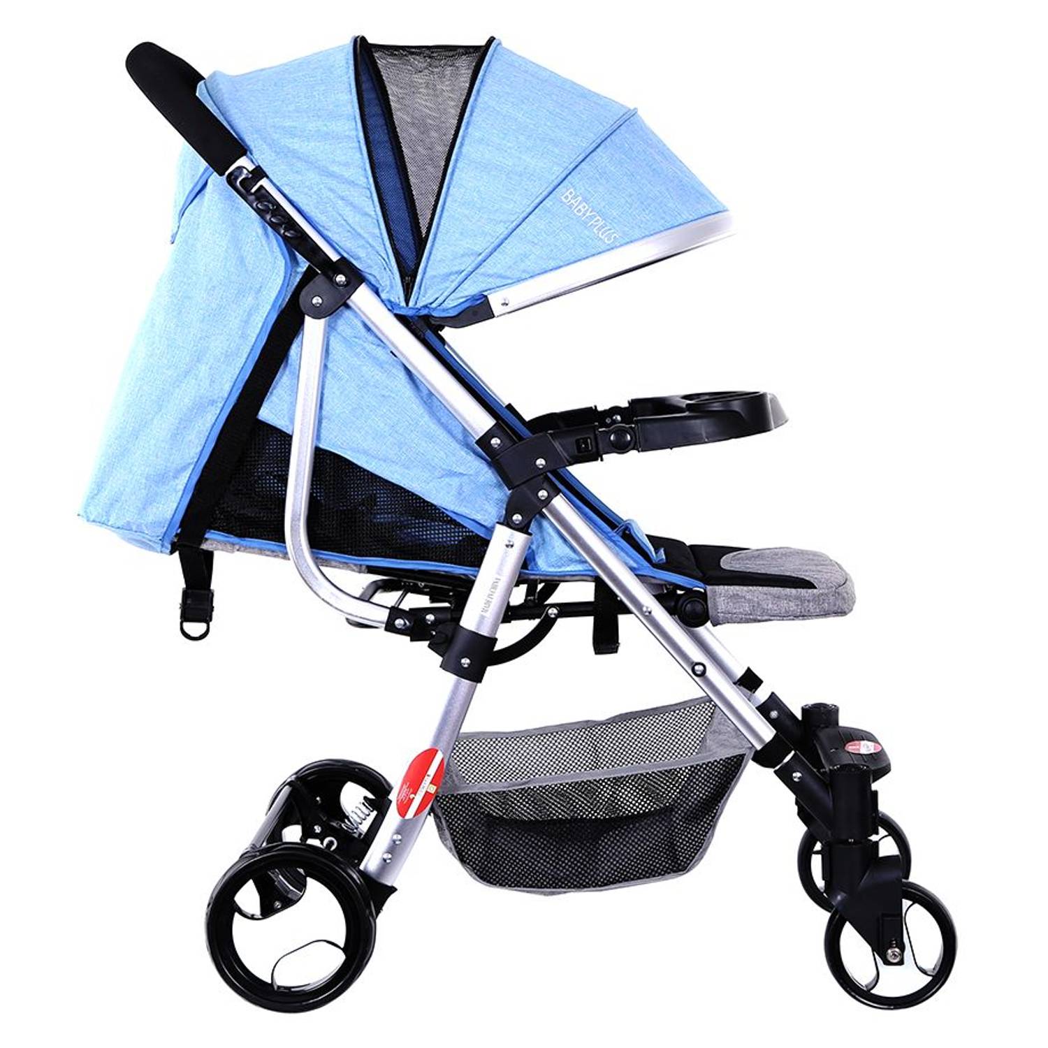 Baby Plus Stroller Cum Pram Blue 0-36 M Baby Plus Stroller Cum Pram Blue 0-36 M
