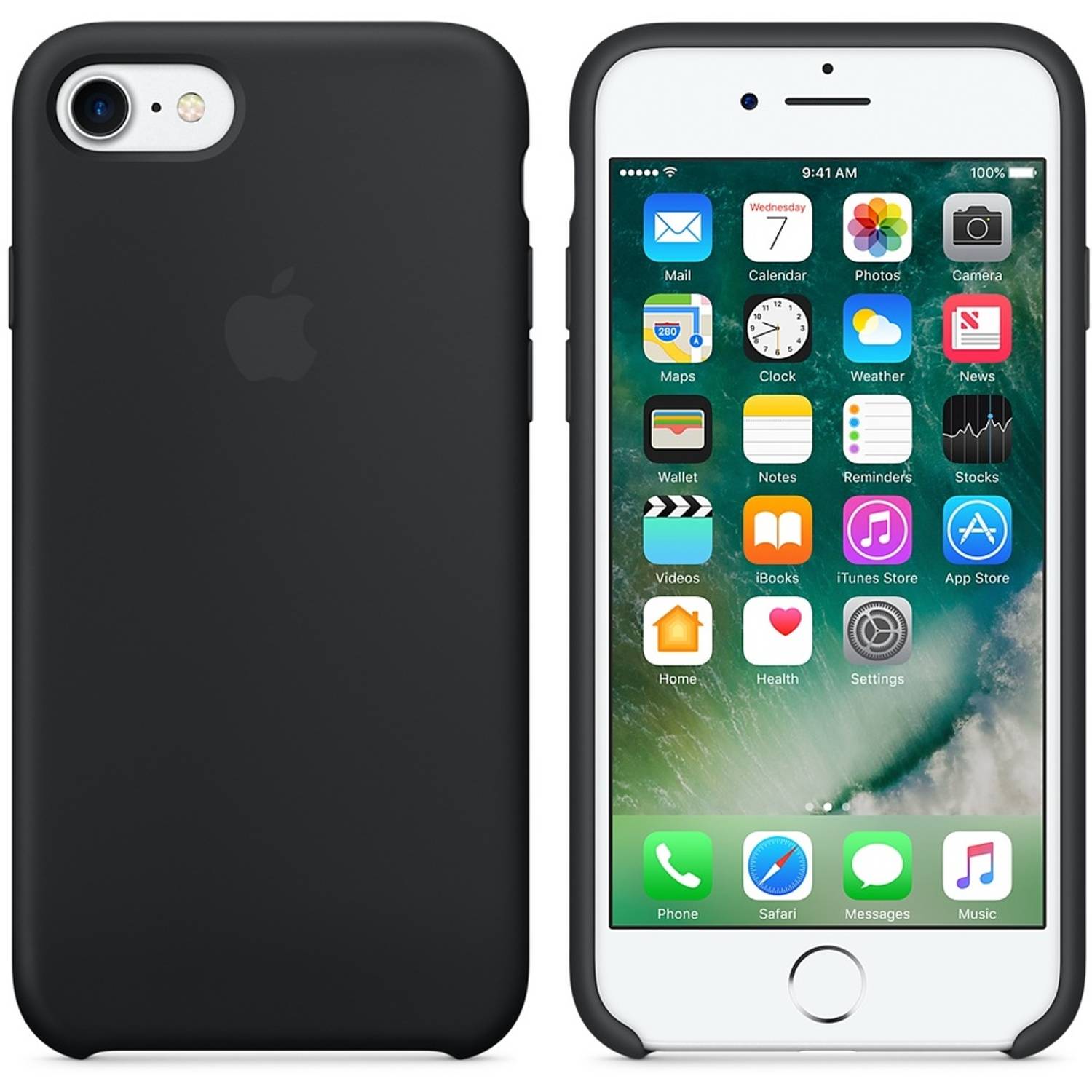 Apple MMW82ZM/A iphone 7 Silicone Case Black Apple MMW82ZM/A iphone 7 Silicone Case Black