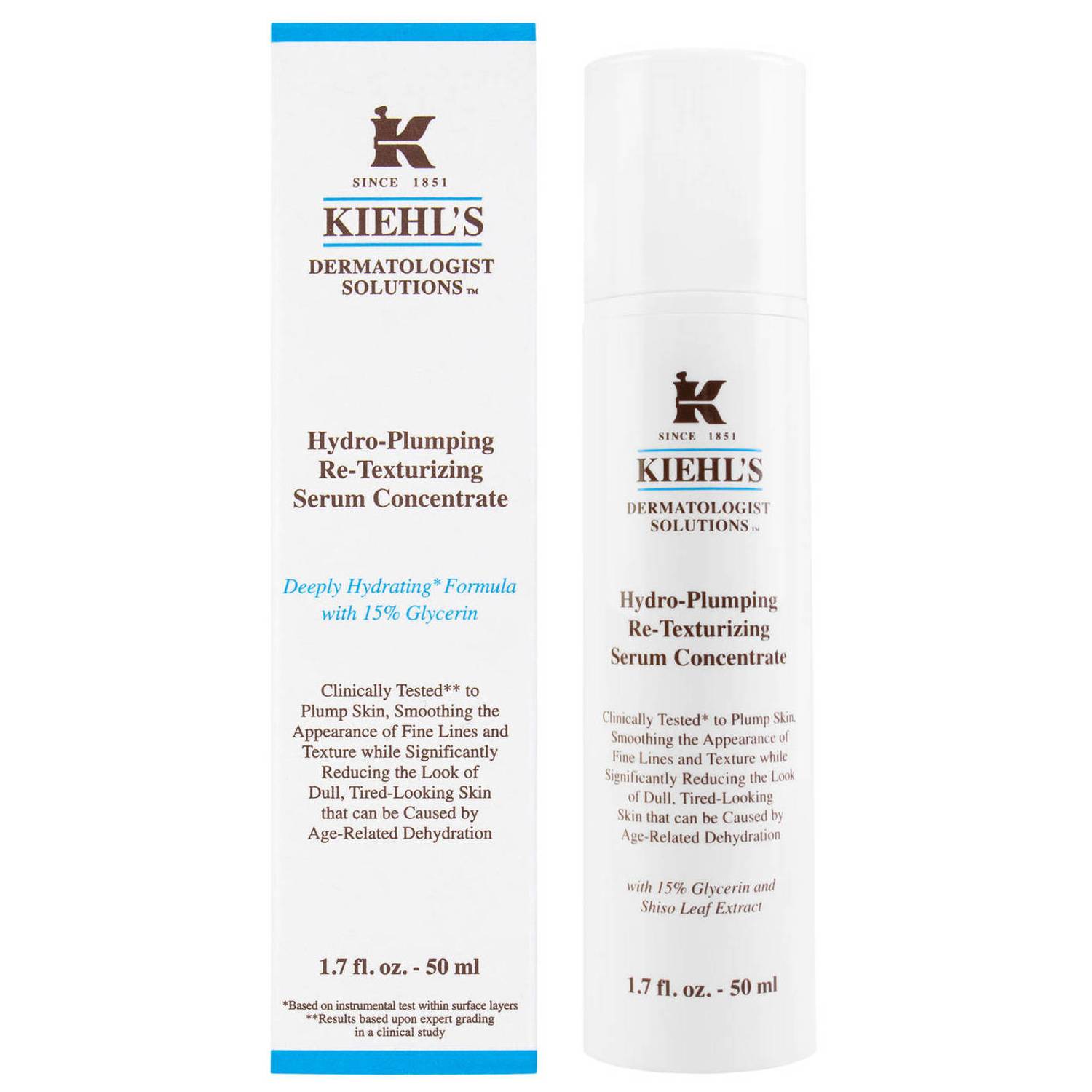 Kiehl's Hydro Plumping Re Texturising Serum Concentrate 50ml Kiehl's Hydro Plumping Re Texturising Serum Concentrate 50ml