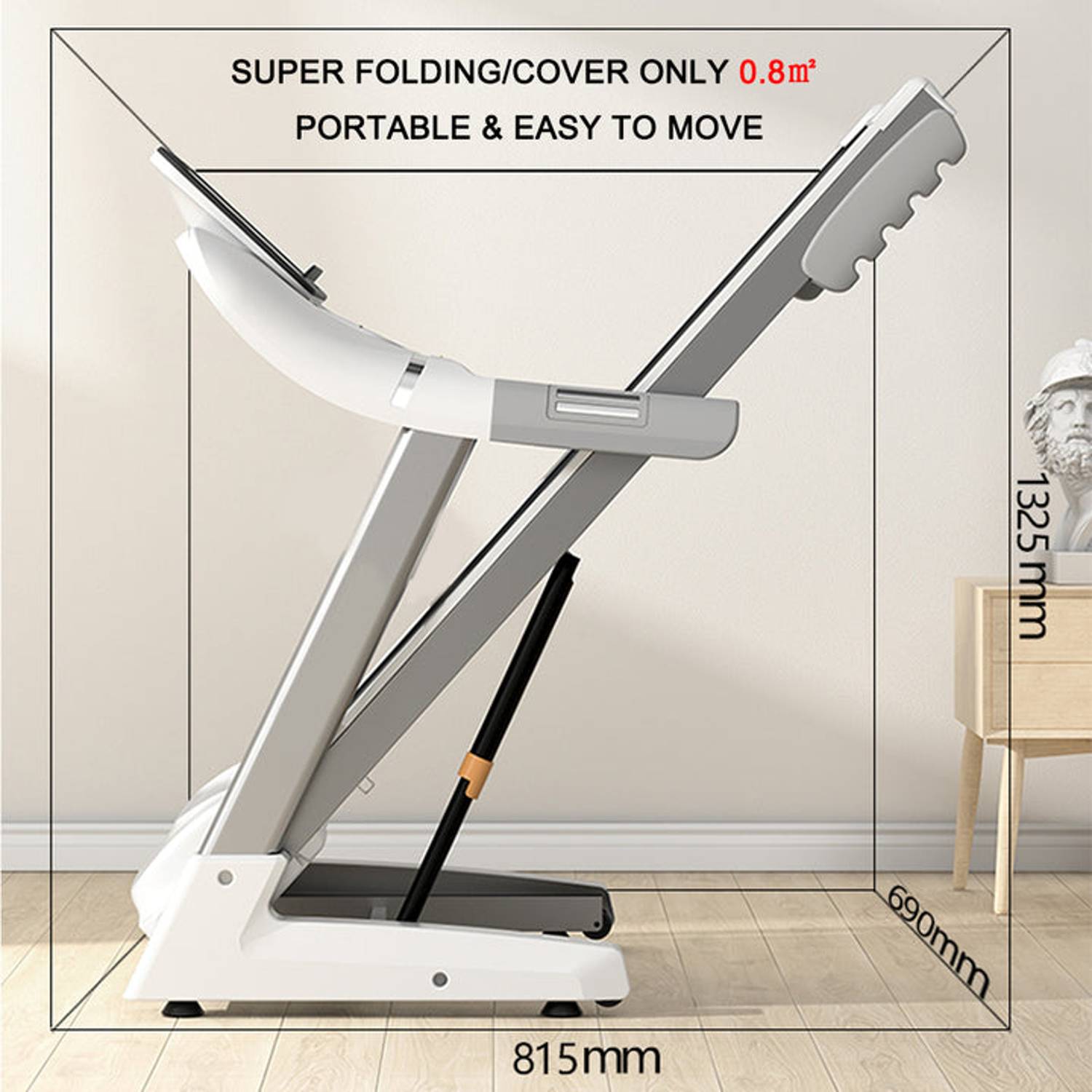 COOLBABY PBJ23 3.5 HP Incline Treadmill Walking & Running Machine - Large 10.1 COOLBABY PBJ23 3.5 HP Incline Treadmill Walking & Running Machine - Large 10.1