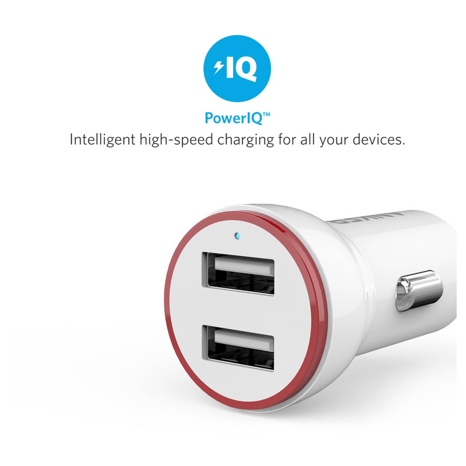 Anker Power Drive 2 Lite Car Charger White Anker Power Drive 2 Lite Car Charger White