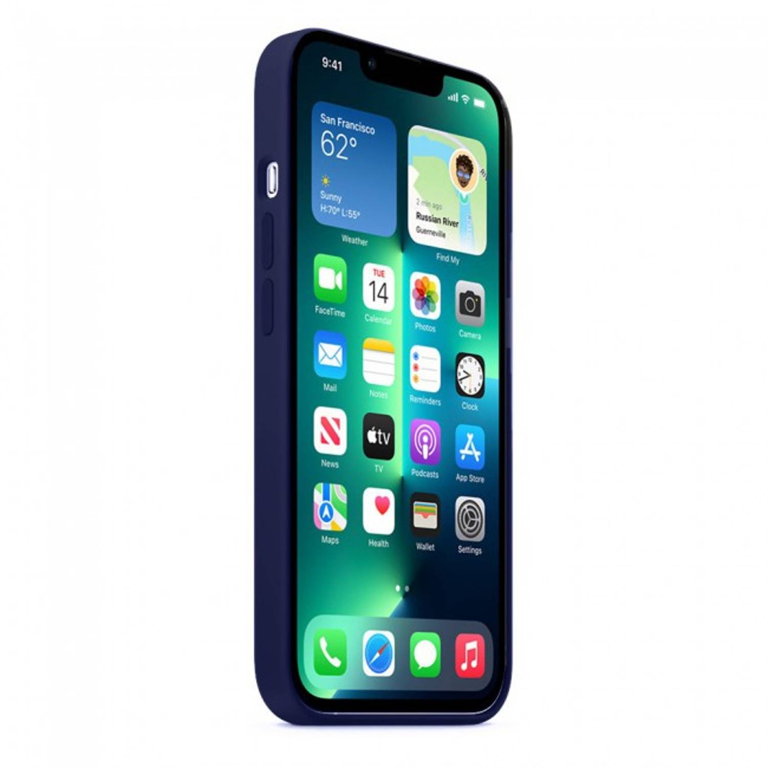 Margoun Silicone Case Cover for Apple iPhone 13 Pro Max - Dark Blue Margoun Silicone Case Cover for Apple iPhone 13 Pro Max - Dark Blue