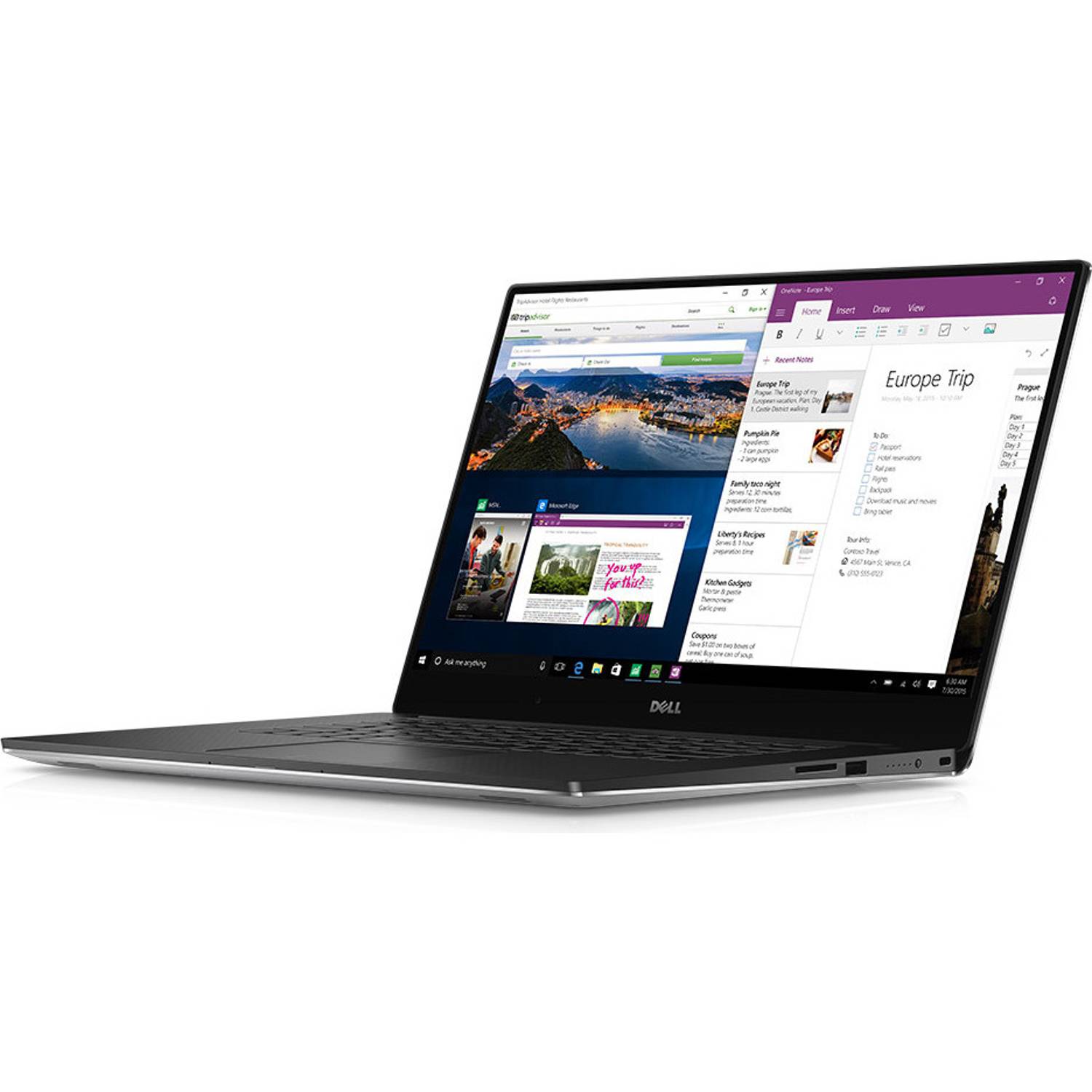 Dell XPS 15 Touch Laptop - Core i7 3.1GHz 16GB 1TB 4GB Win10Pro 15.6inch UHD Silver Dell XPS 15 Touch Laptop - Core i7 3.1GHz 16GB 1TB 4GB Win10Pro 15.6inch UHD Silver