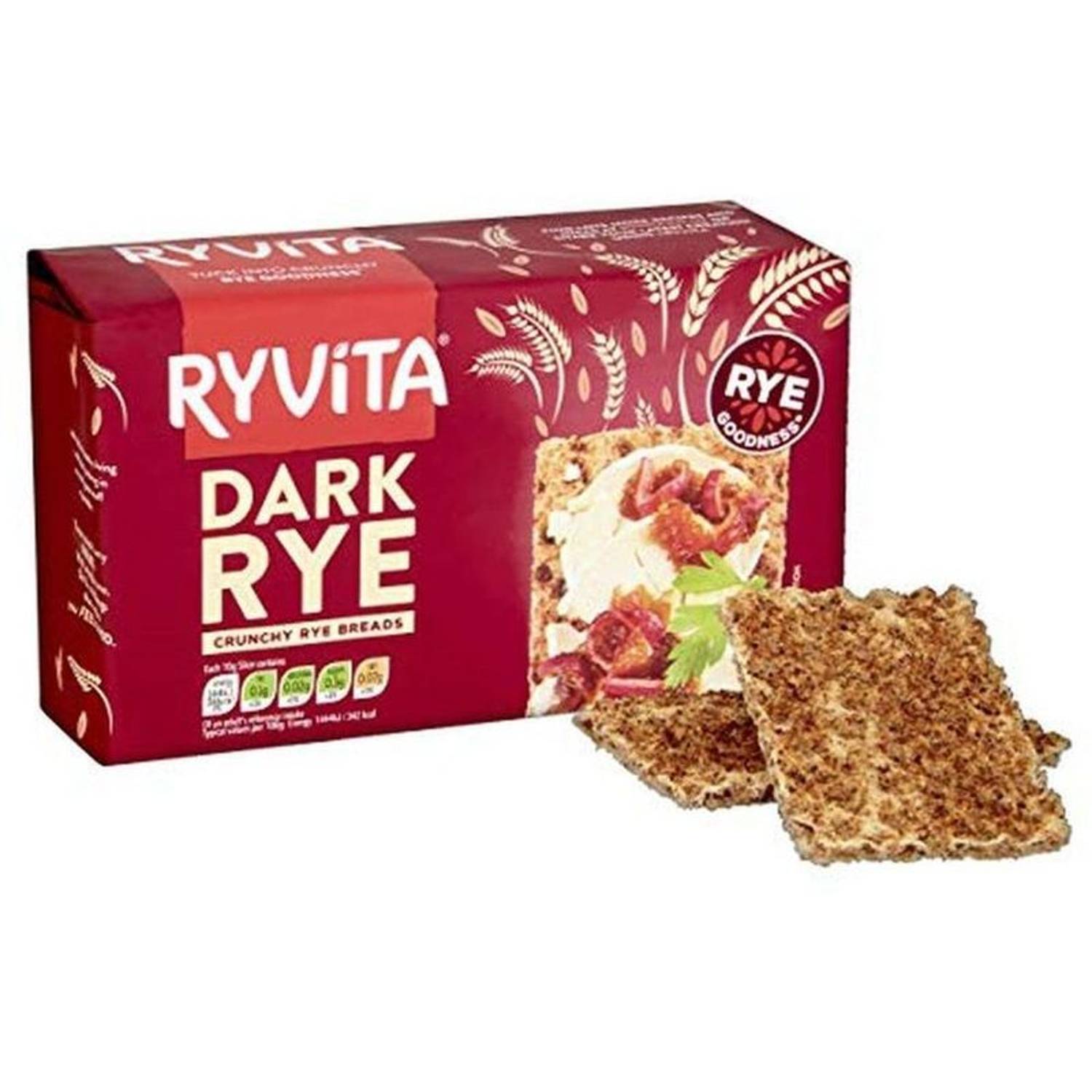 Ryvita Dark Rye Crispbread 250g Ryvita Dark Rye Crispbread 250g
