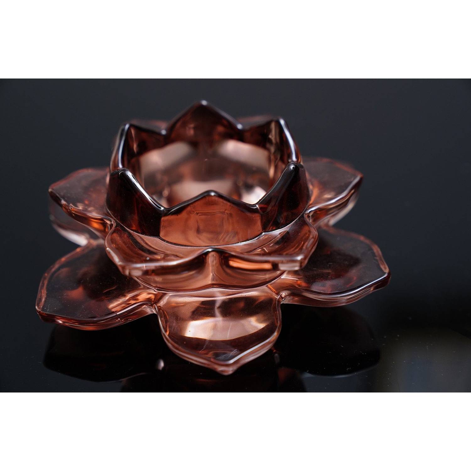Irna Candle Holder Brown D12x5cm Irna Candle Holder Brown D12x5cm