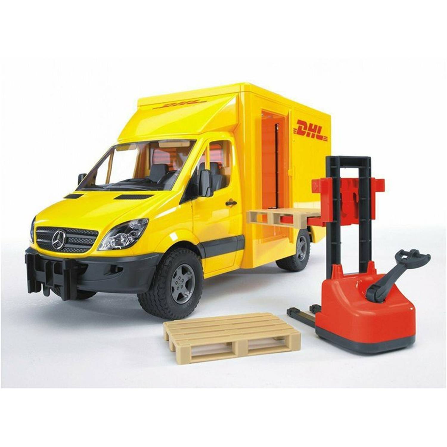 Bruder 02534 MB Sprinter DHL with Hand Pallet Toy Bruder 02534 MB Sprinter DHL with Hand Pallet Toy