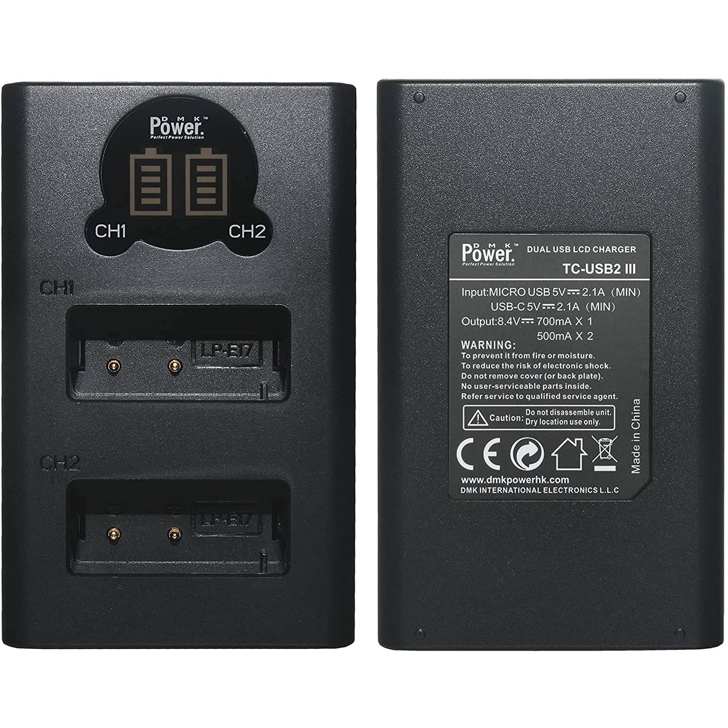 Dmk Power Lp-e17 Mini Portable Dual Usb Lcd Charger Tc-usb Iii Compatible With Canon Rebel Sl2, T6i, T6s, T7i, Eos M3, M5, M6, Eos 200d, 77d, 750d, 760d, 800d, 8000d, Kiss X8i, Rp, Digital Slr Camera Dmk Power Lp-e17 Mini Portable Dual Usb Lcd Charger Tc-usb Iii Compatible With Canon Rebel Sl2, T6i, T6s, T7i, Eos M3, M5, M6, Eos 200d, 77d, 750d, 760d, 800d, 8000d, Kiss X8i, Rp, Digital Slr Camera