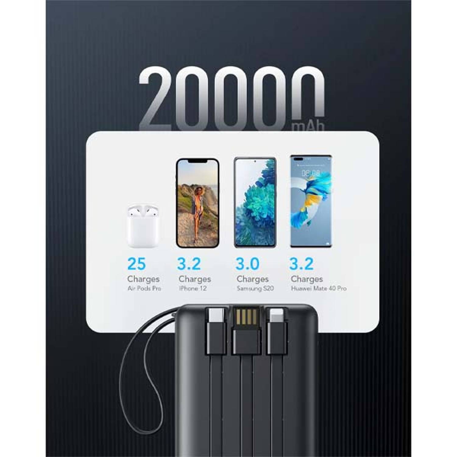 Veger Power Bank 20000mAh Black VP2059 Veger Power Bank 20000mAh Black VP2059