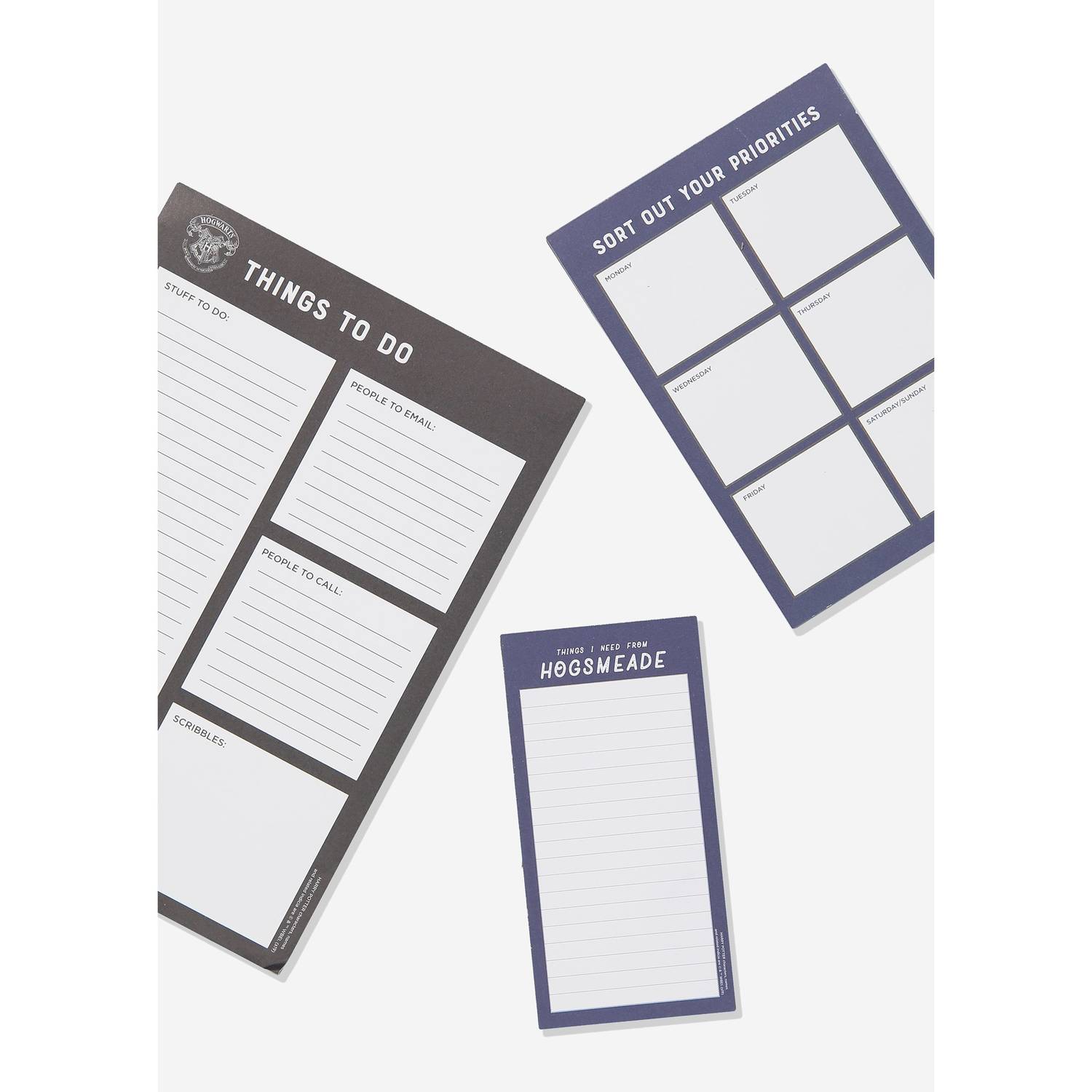 TYPO Harry Potter Notepad 3Pk Lcn Wb Hp Hogwarts Black - 142025-17 TYPO Harry Potter Notepad 3Pk Lcn Wb Hp Hogwarts Black - 142025-17