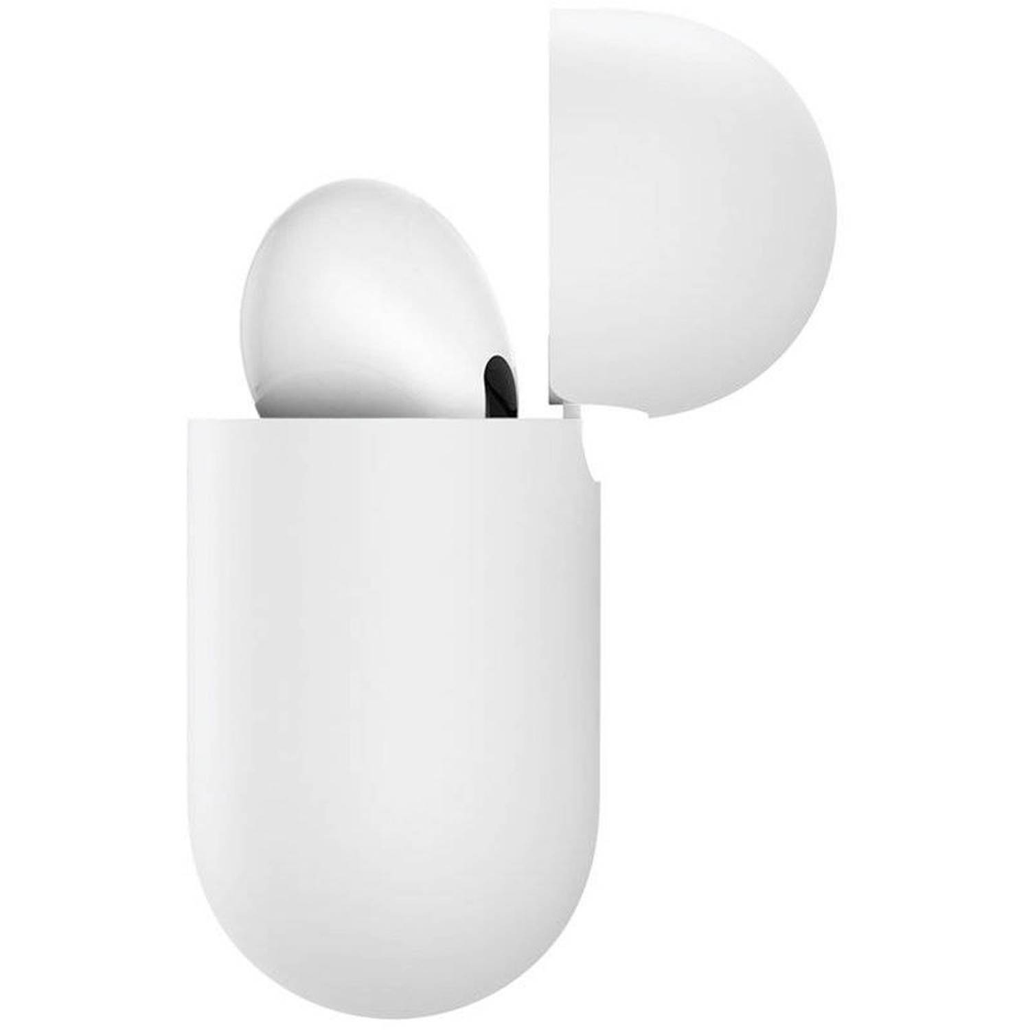 Baseus Super Silica Gel Airpod Case White For Apple Airpods 3 Baseus Super Silica Gel Airpod Case White For Apple Airpods 3