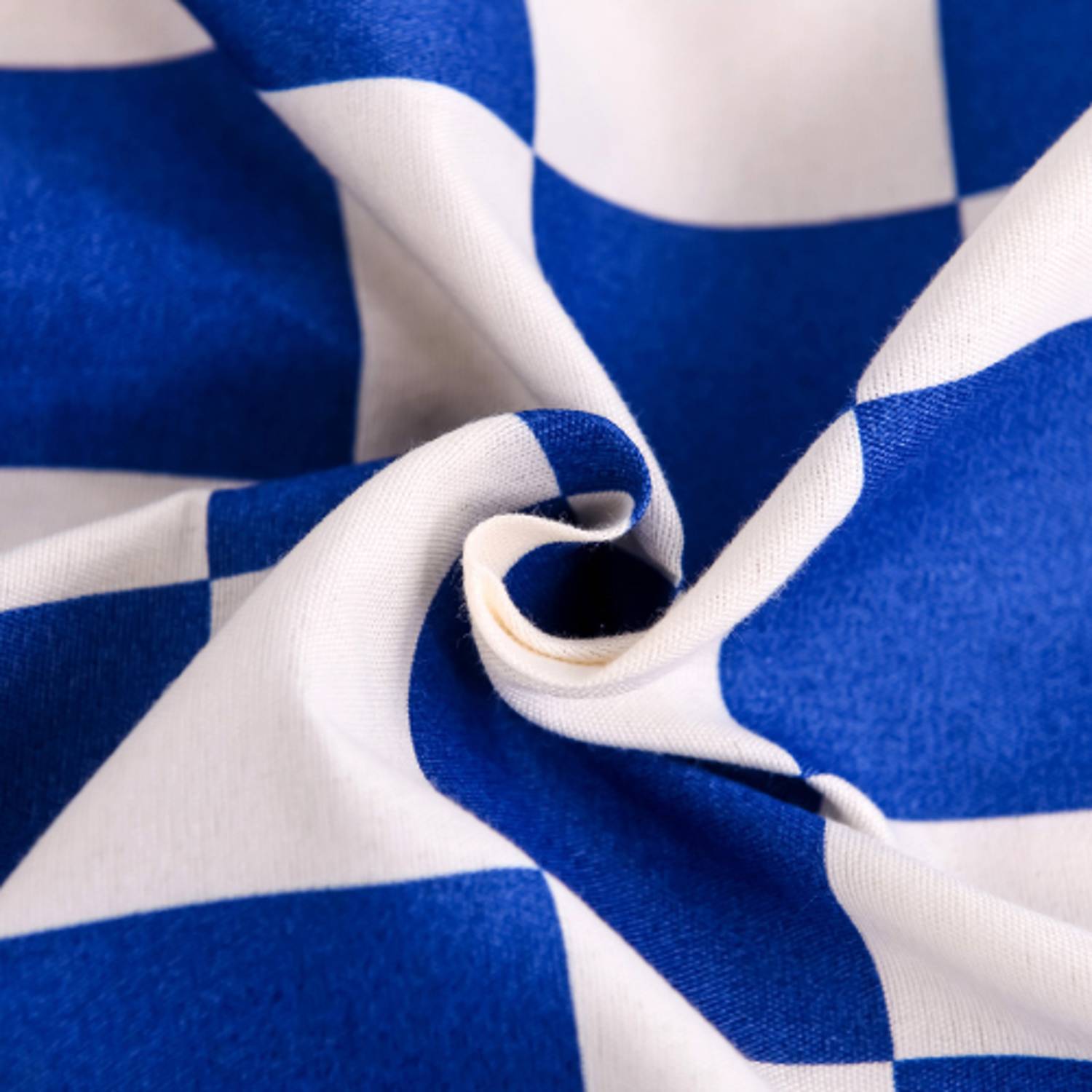 Luna Home 3 Pieces Bedsheet Set, Blue Color Checkered Design Luna Home 3 Pieces Bedsheet Set, Blue Color Checkered Design