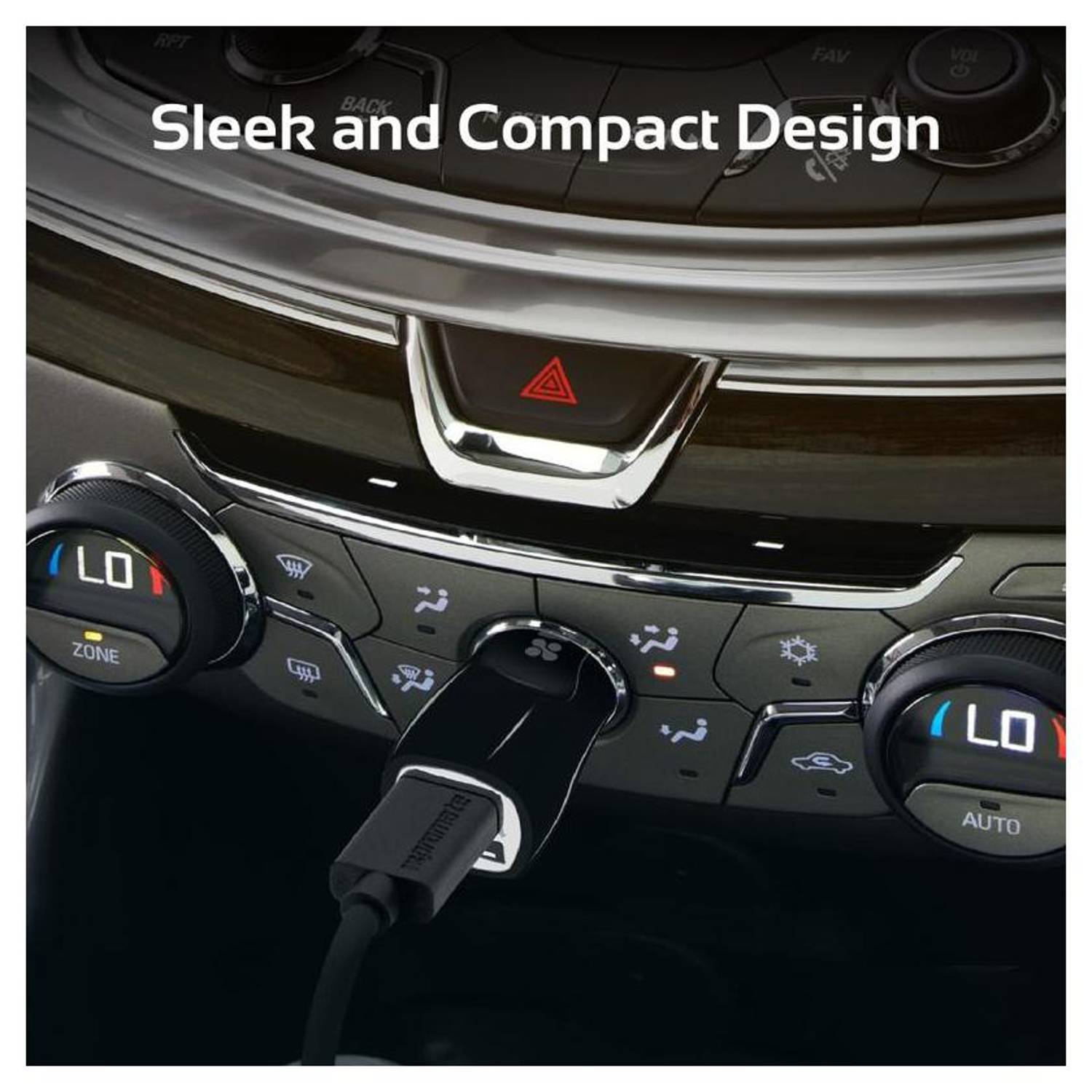 Promate VIVID 3100mAh Dual USB Car Charger Black Promate VIVID 3100mAh Dual USB Car Charger Black