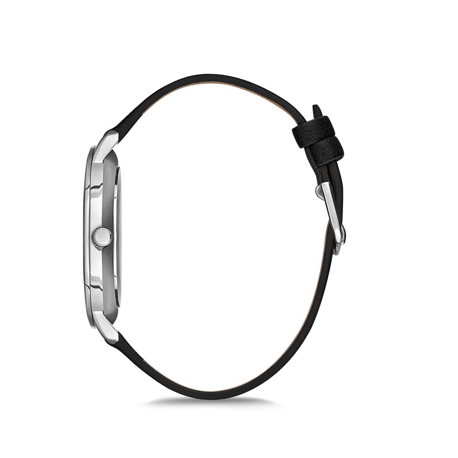 Omax Classic Series Black Leather Analog Watch For Men HX01P42I Omax Classic Series Black Leather Analog Watch For Men HX01P42I